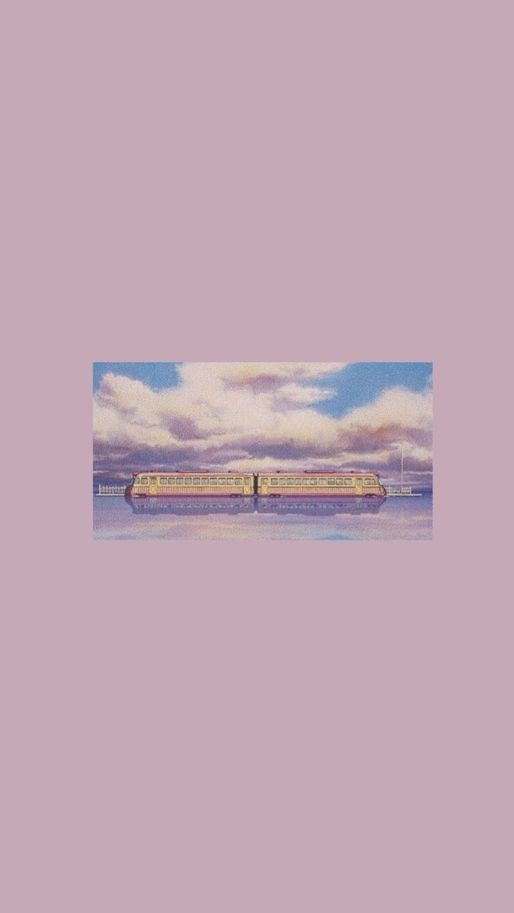 721x1280 Aesthetic Anime Train Wallpaper
