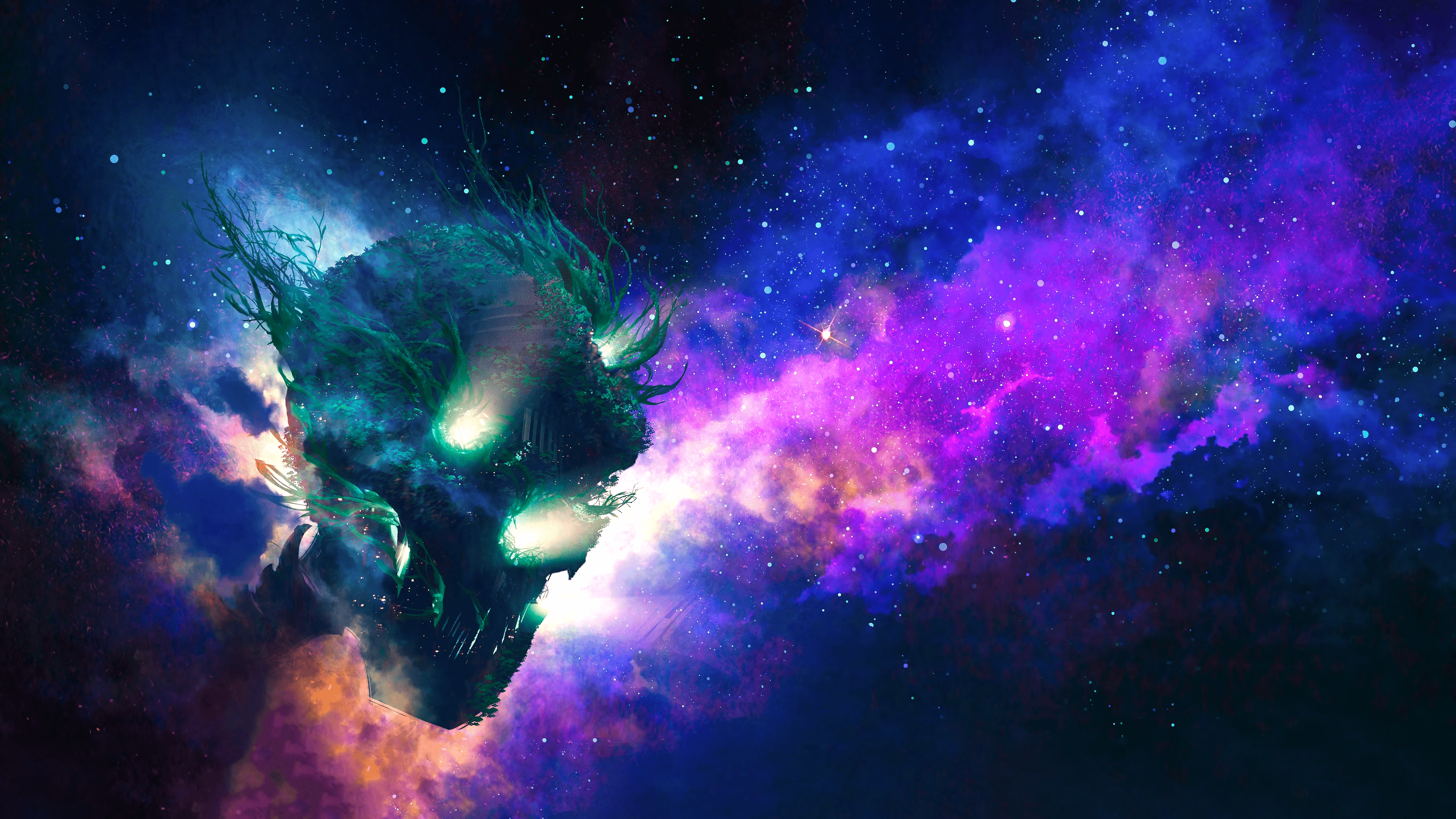 3840x2160 Made a 4K Wallpaper of Knowhere from Ep 2 of What If