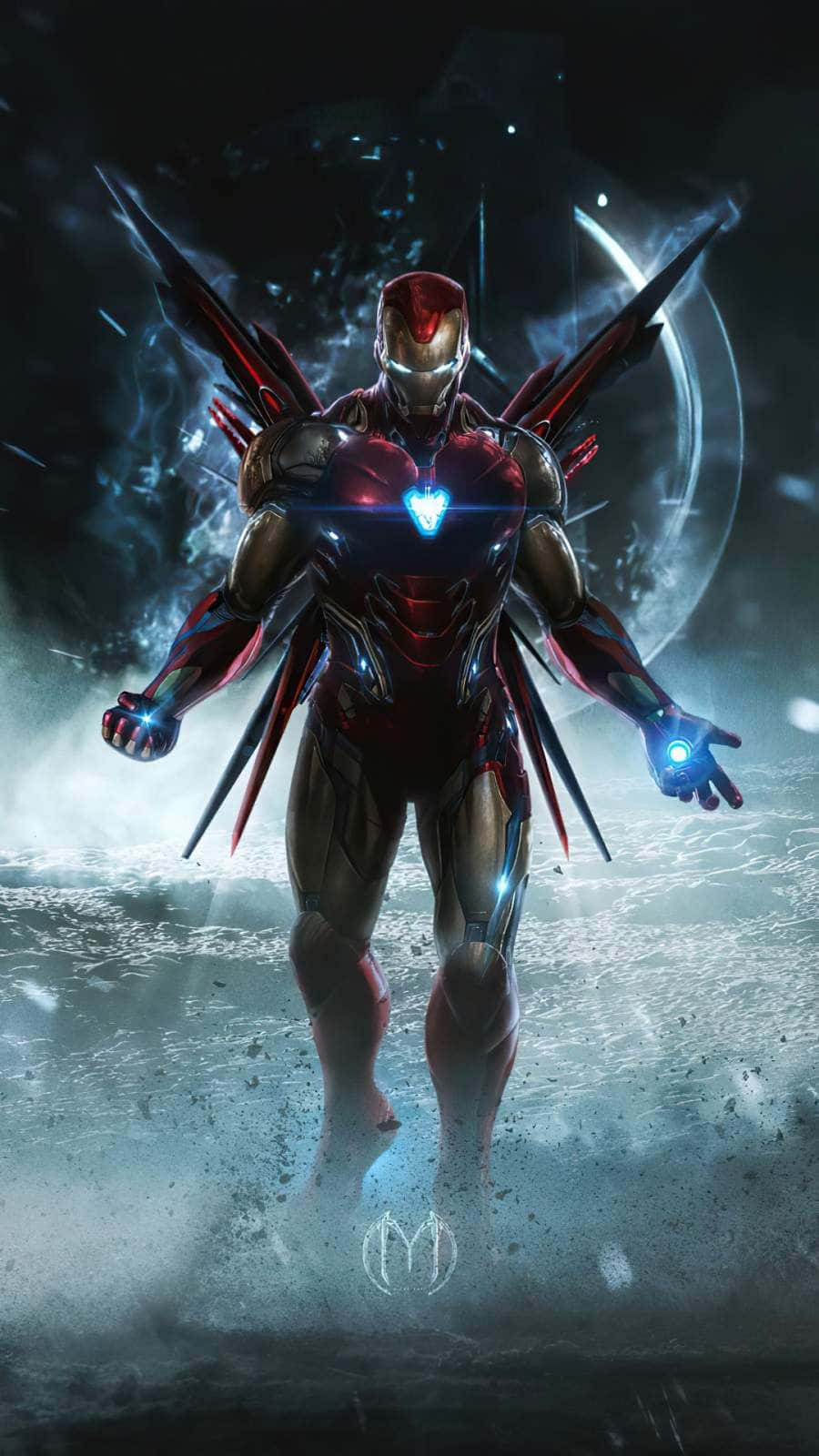 900x1600 Download Marvel IPhone 11 Ironman Space Suit Wallpaper