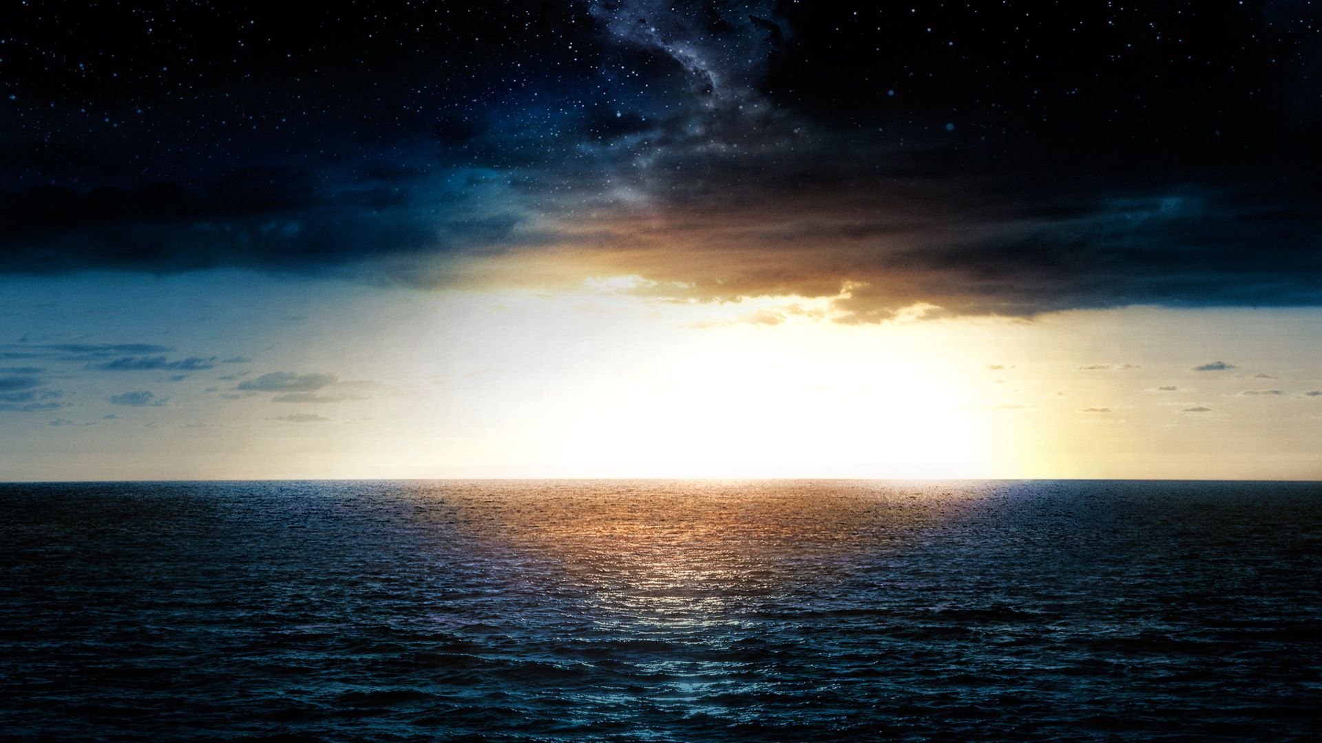 1920x1080 CLOUD ATLAS stars sky sea ocean sunset wallpaperx1080