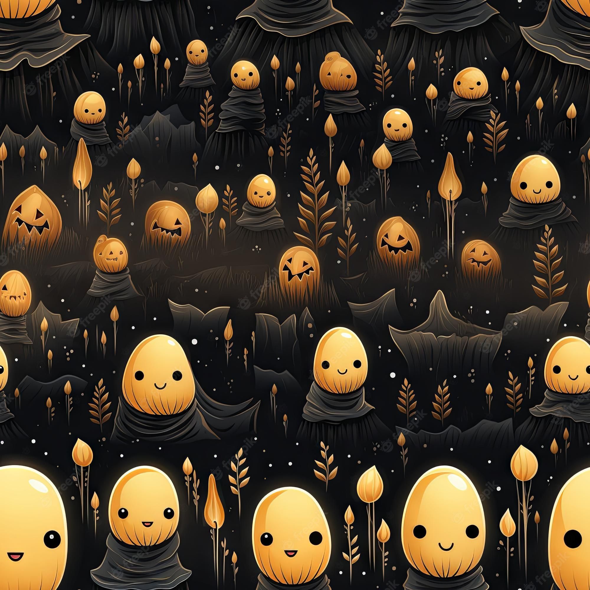 2000x2000 Cute Halloween Wallpaper Image