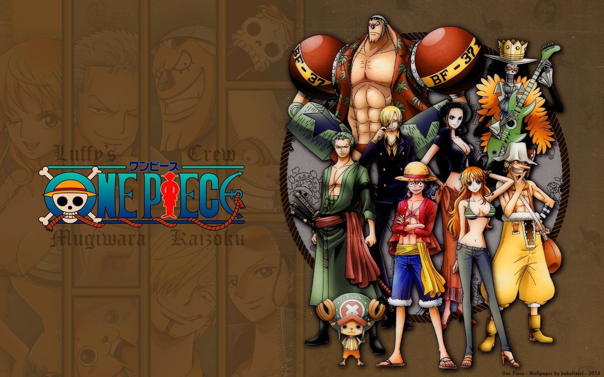 1920x1200 Wallpaper / 1080P, large group of objects, male likeness, Sanji (One Piece), toy, female likeness, one, Monkey D. Luffy, representation, poster, craft, text, Zoro Roronoa free download
