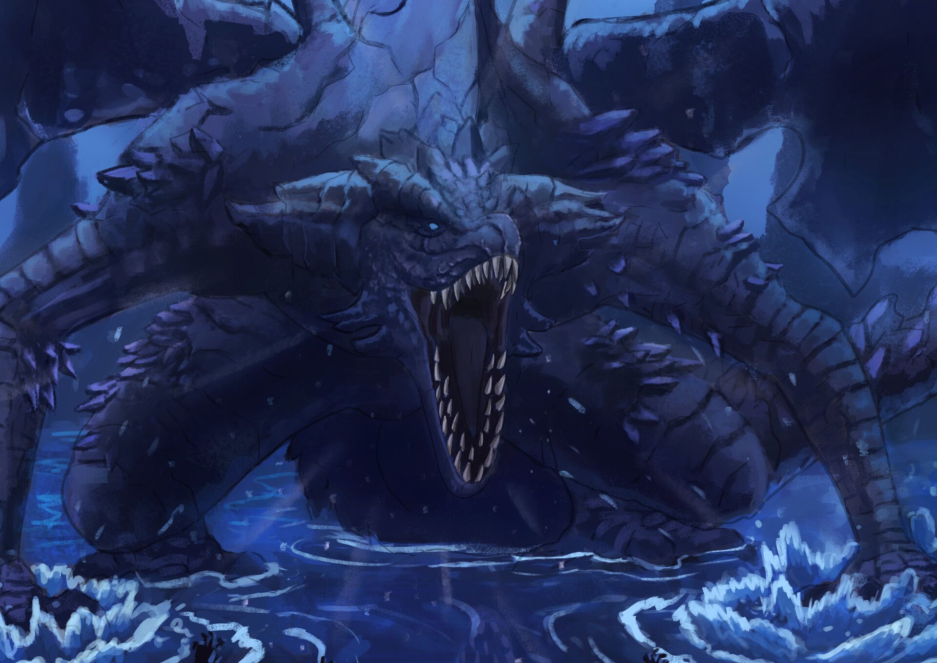 1920x1358 Darkeater Midir : Fanart Dark souls 3