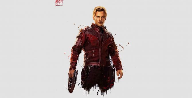 670x344 Wallpaper Star Lord, Avengers: Infinity War, Artwork Desktop Wallpaper, HD Image, Picture, Background, 09cca9