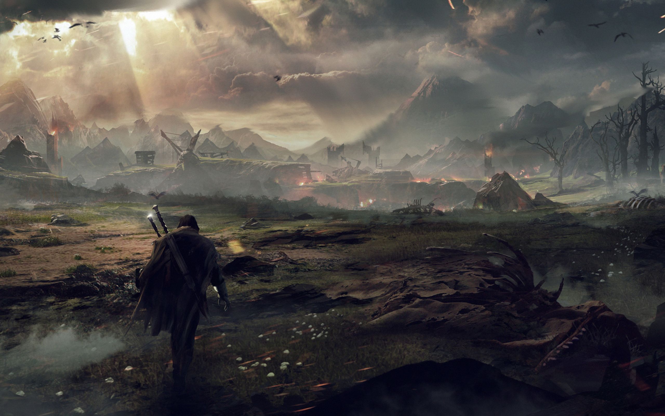 2560x1600 Wallpaper Lord of The Rings, Atmosphere, Mountain, Desert, Terrain, Background Free Image