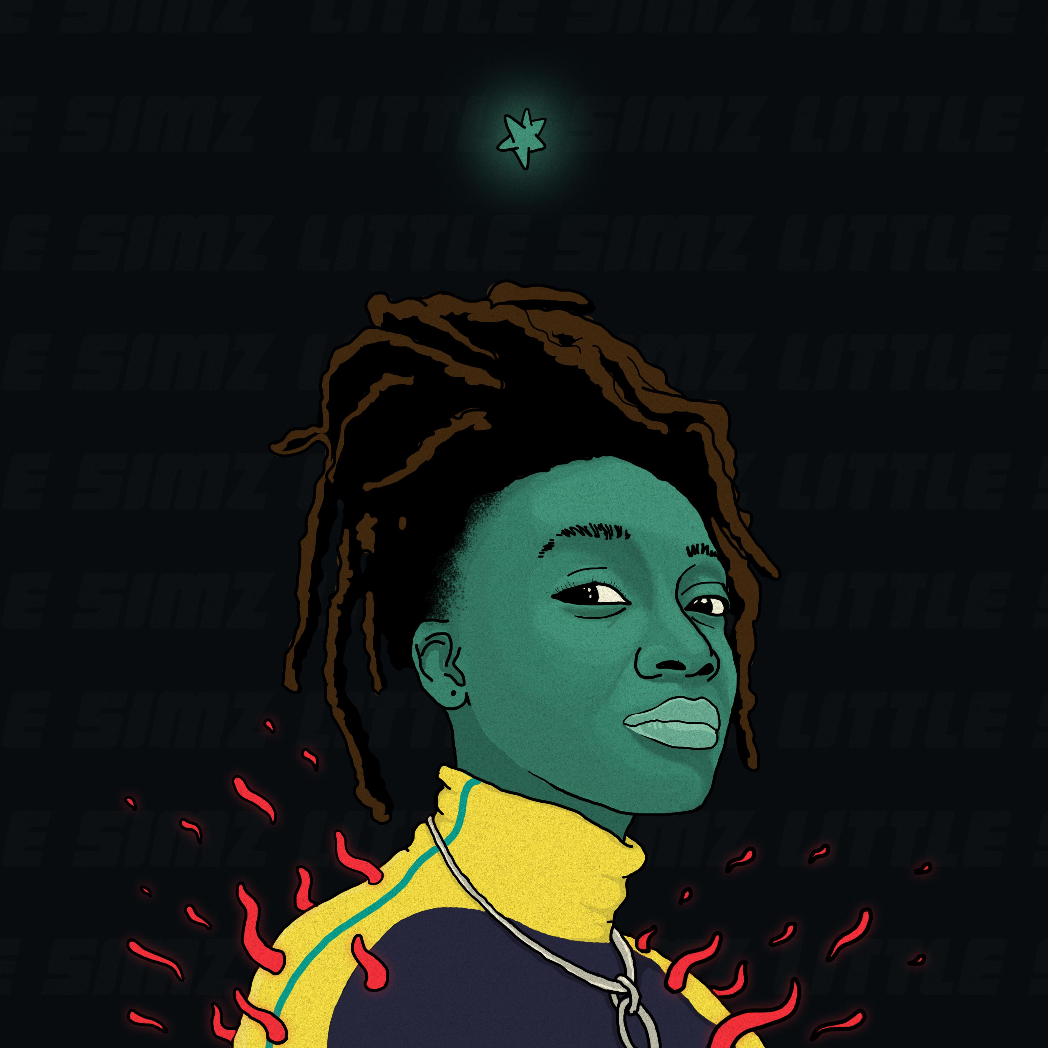 3560x3558 Little Simz, digital drawing