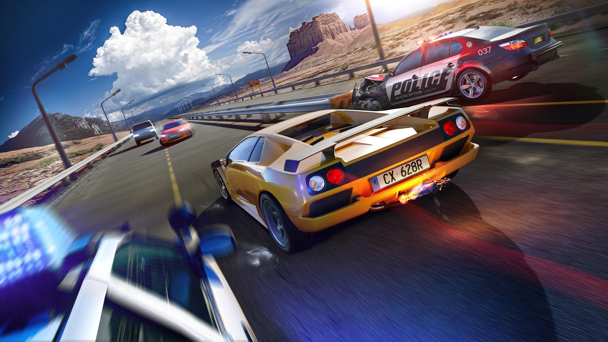 2048x1152 CarX Highway Racing Controller Support