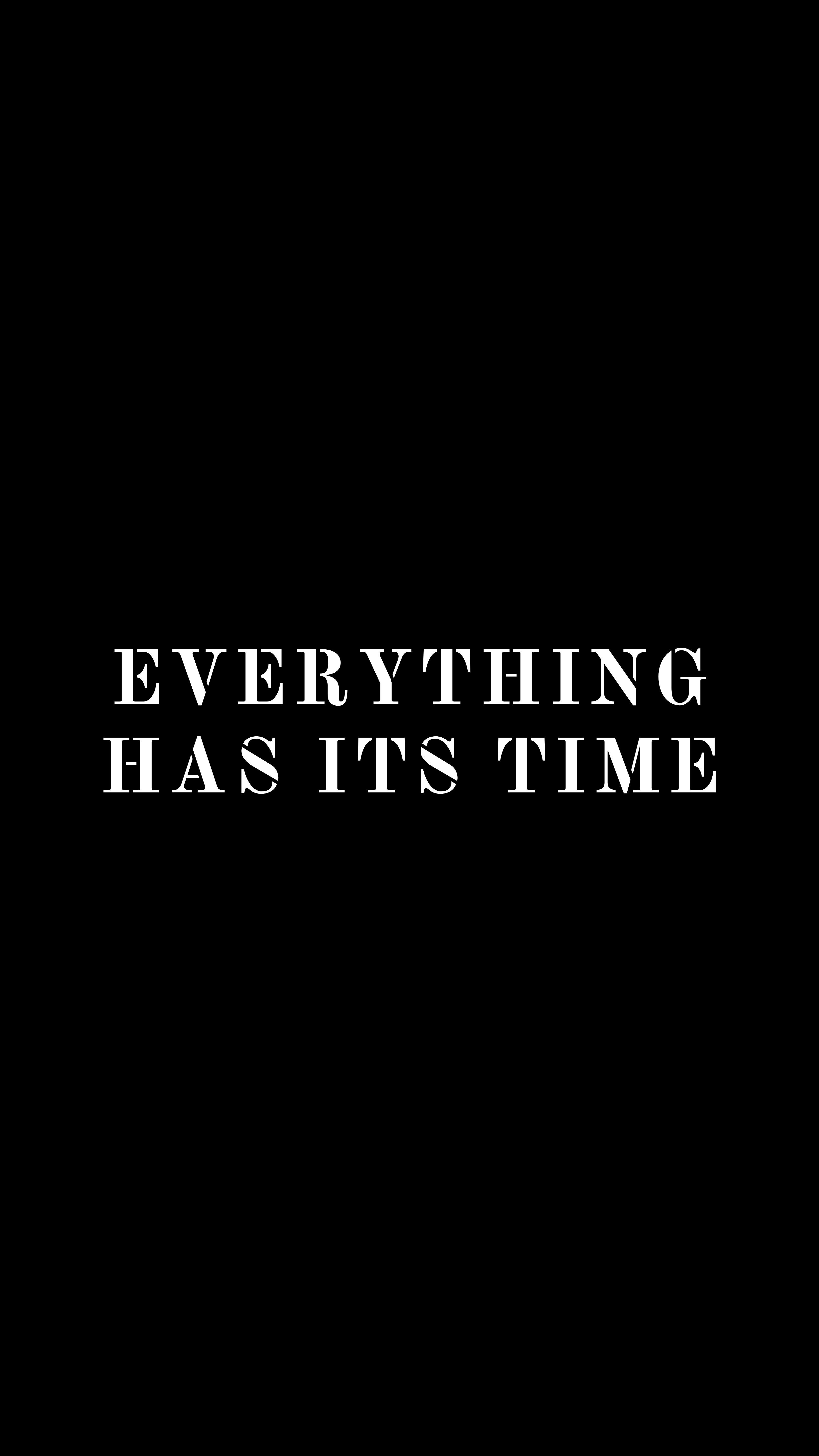 3240x5760 Mobile wallpaper: Time, It's Time, Words, Inscription, Motivation, Phrase, 79125 download the picture for free