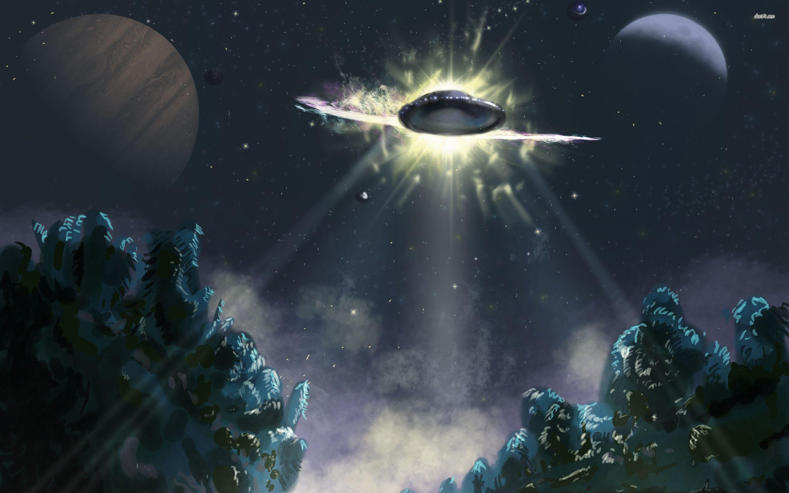 2560x1600 Fighting Ufo Wallpaper