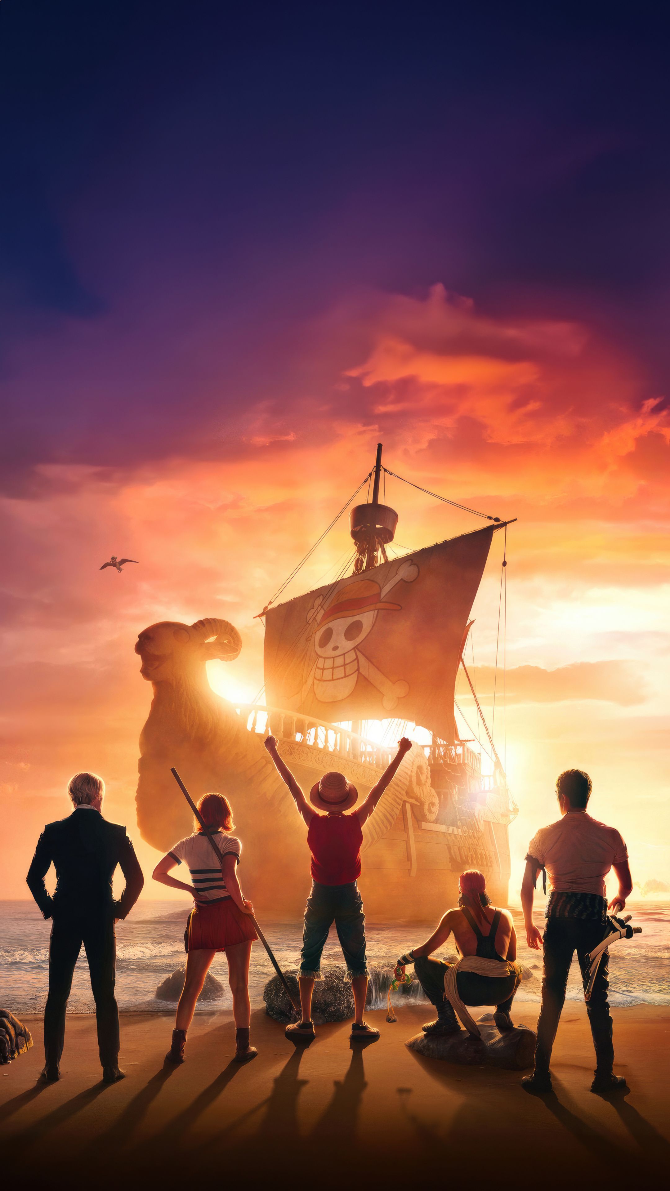 2160x3840 One Piece Netflix Poster Sony Xperia X, XZ, Z5 Premium HD 4k Wallpaper, Image, Background, Photo and Picture