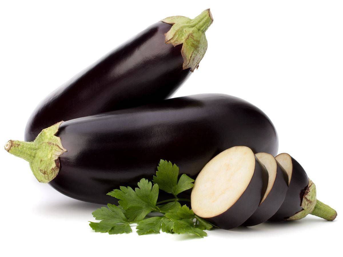 1200x900 Download Freshly Sliced Black Nadia Eggplant Wallpaper