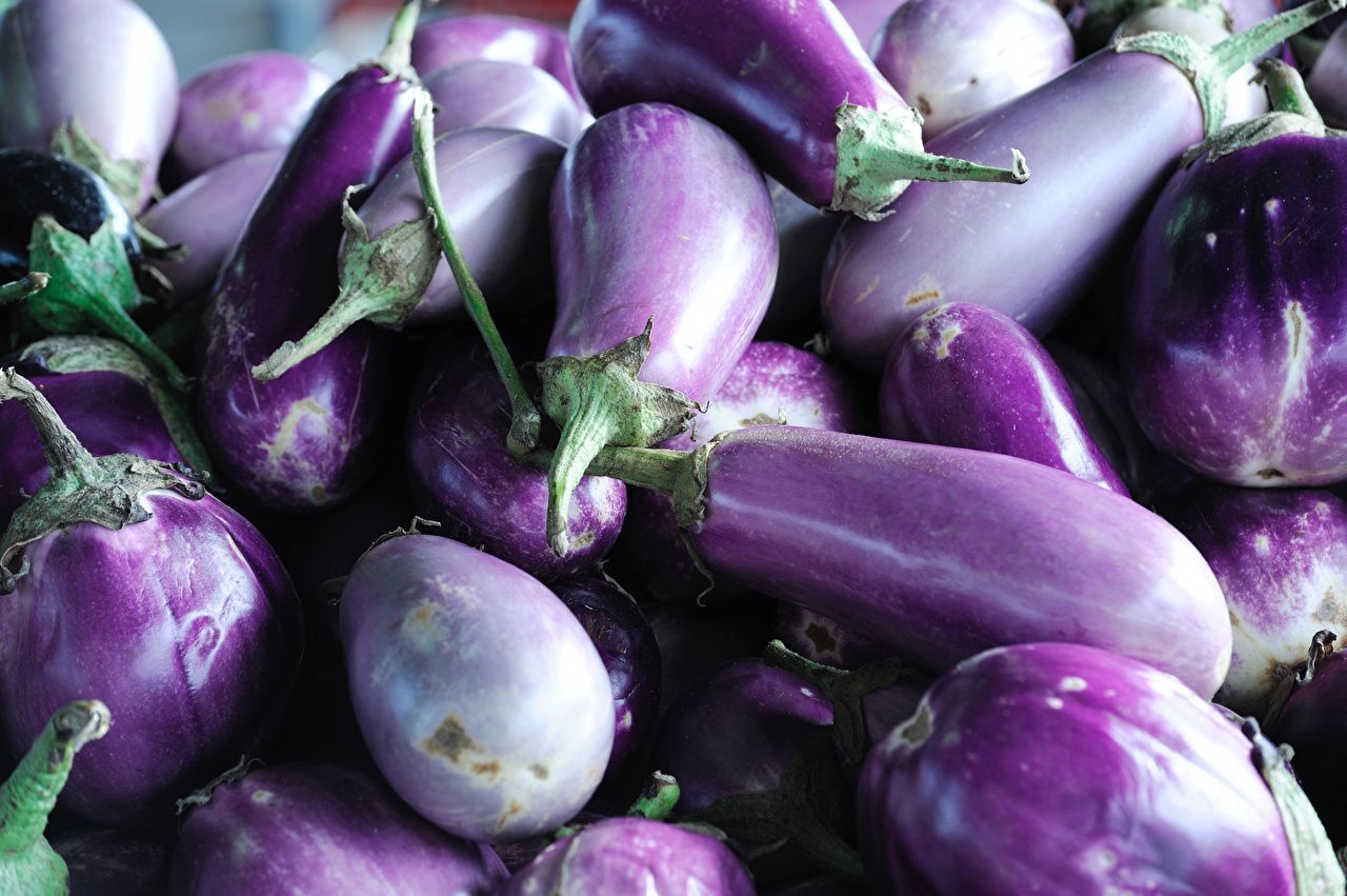 1280x851 Image Violet Eggplant Food Closeup