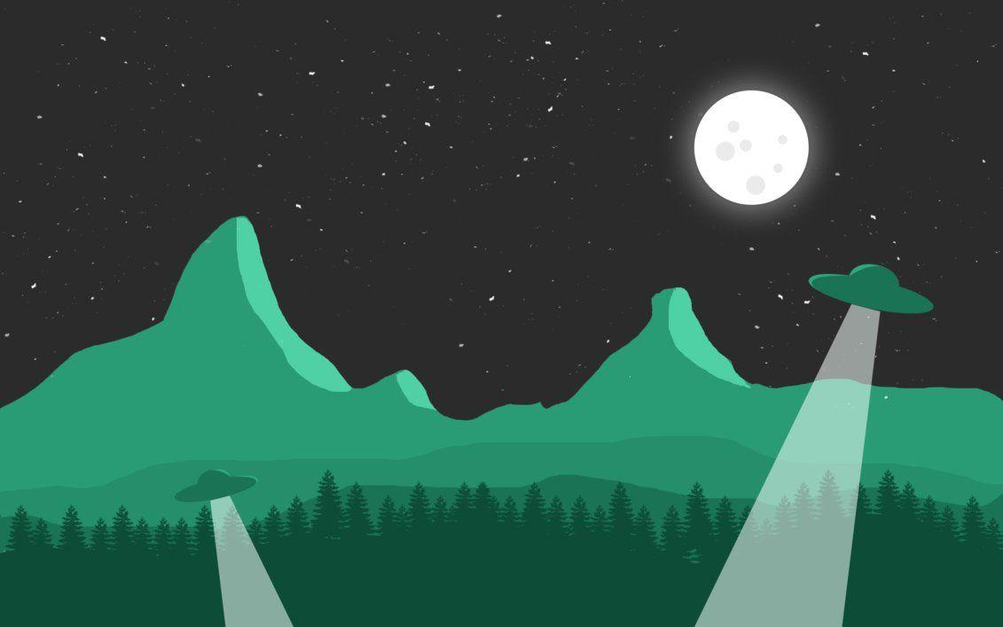 1131x707 Wallpaper Flat UFO