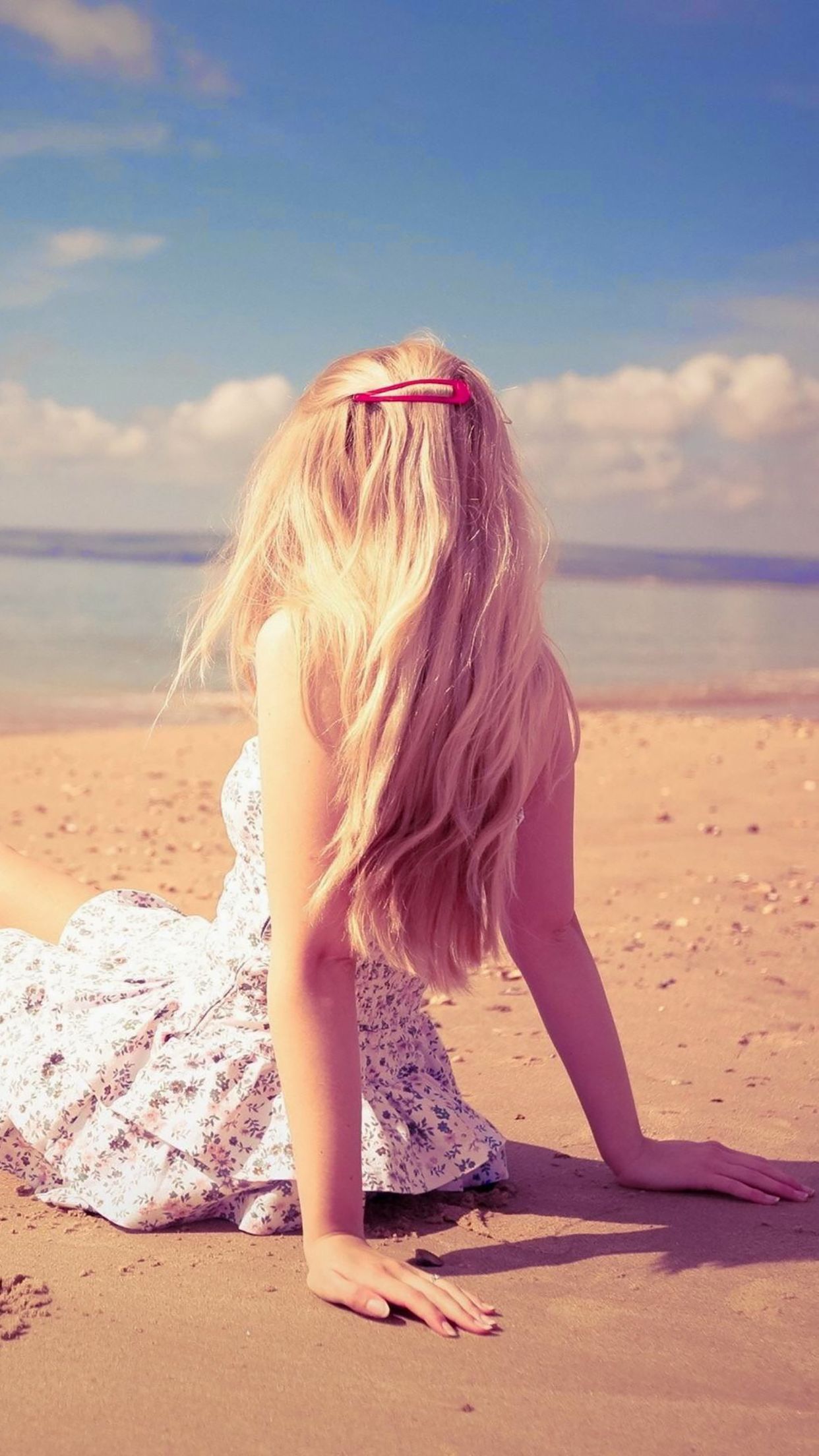1242x2208 Blonde girls blond girl on beach Wallpaper for iPhone Pro Max, X, 6
