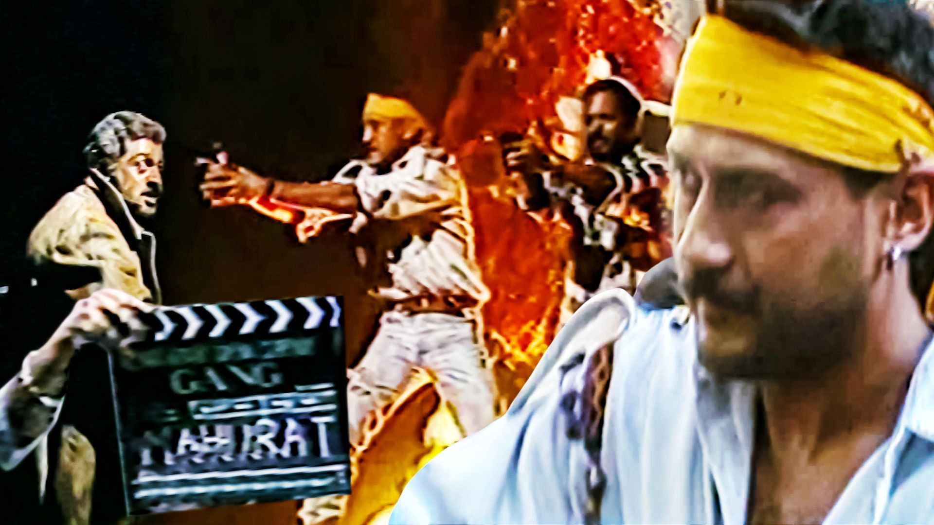 1920x1080 Gang Film Muhurat. Jackie Shroff, Gulshan Grover, Raza Murad