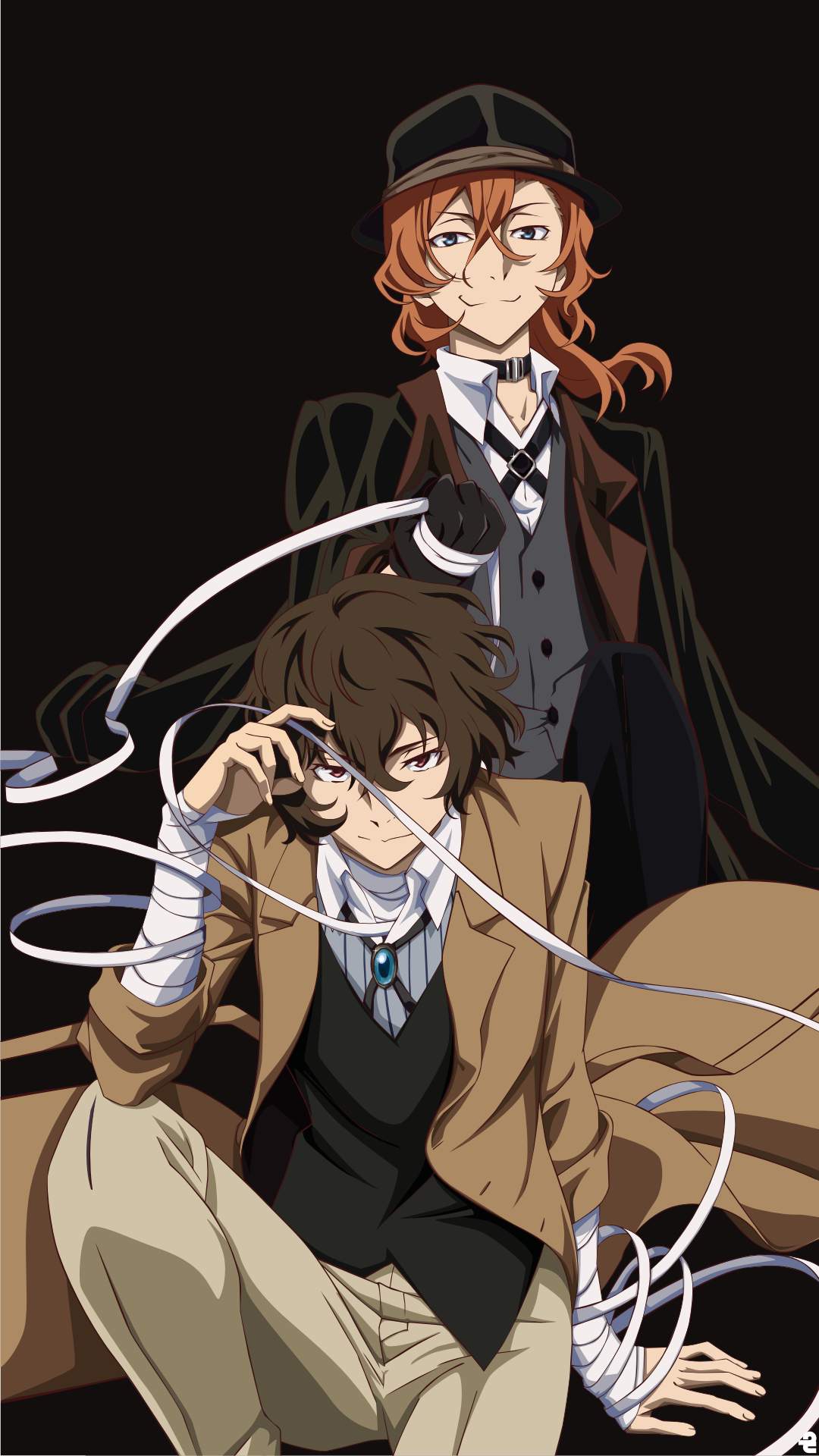 1080x1920 Soukoku. Double Black Stray Dogs