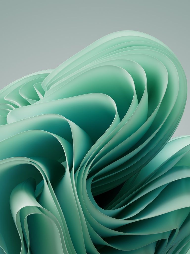768x1024 Surface Lap Wallpaper 4K, Teal abstract, Stock