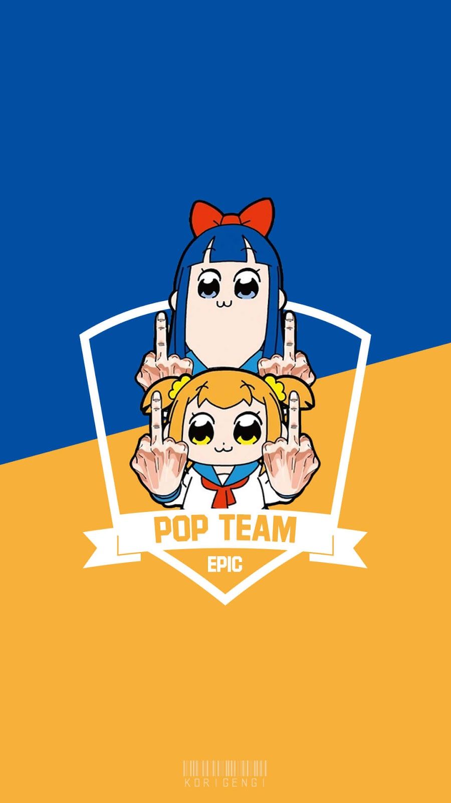 Cute Anime Girl Pipimi Pop Team Epic 4K Wallpaper iPhone HD Phone