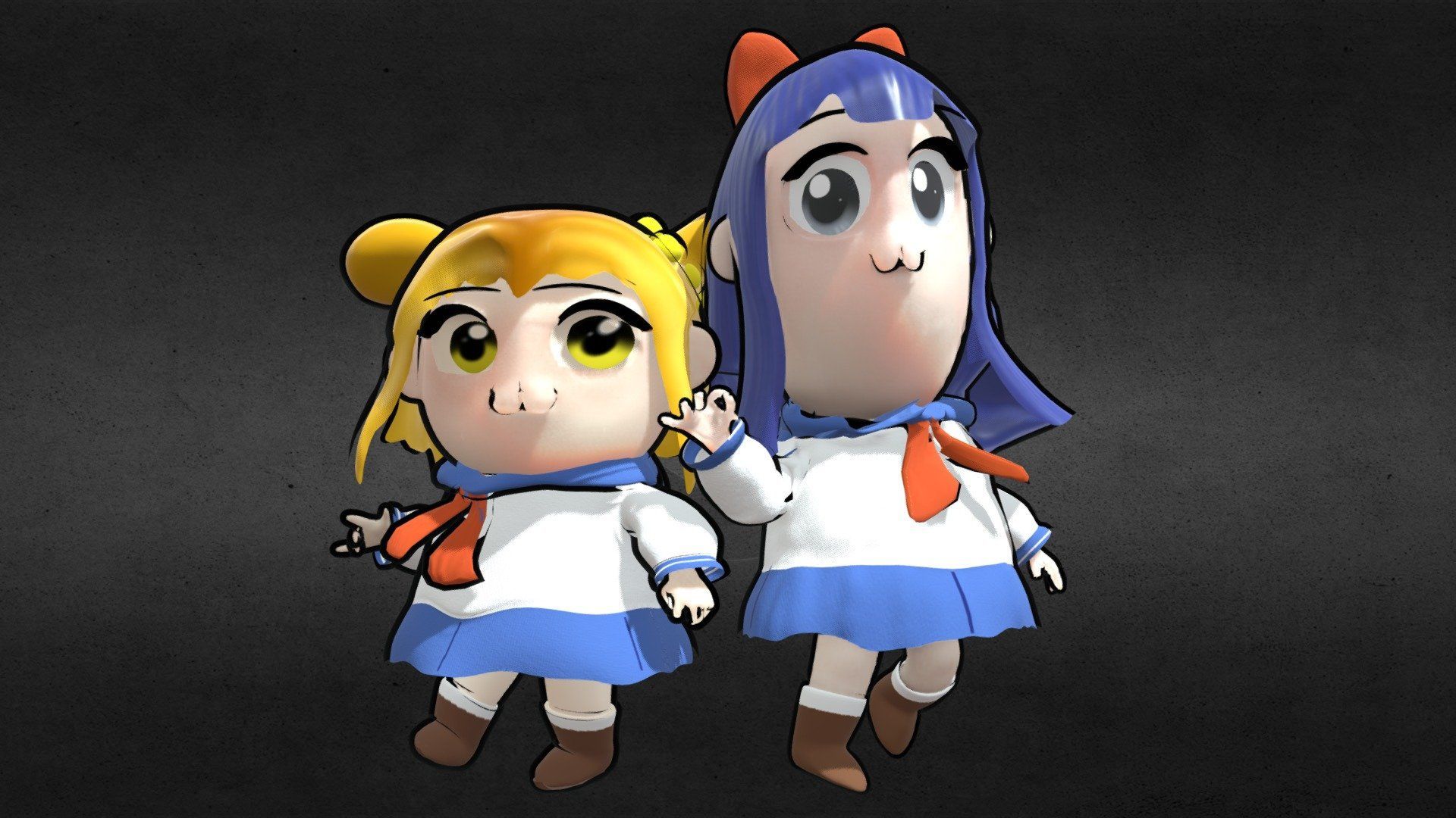 1920x1080 Pop Team Epic model by LawBun [30d0980]