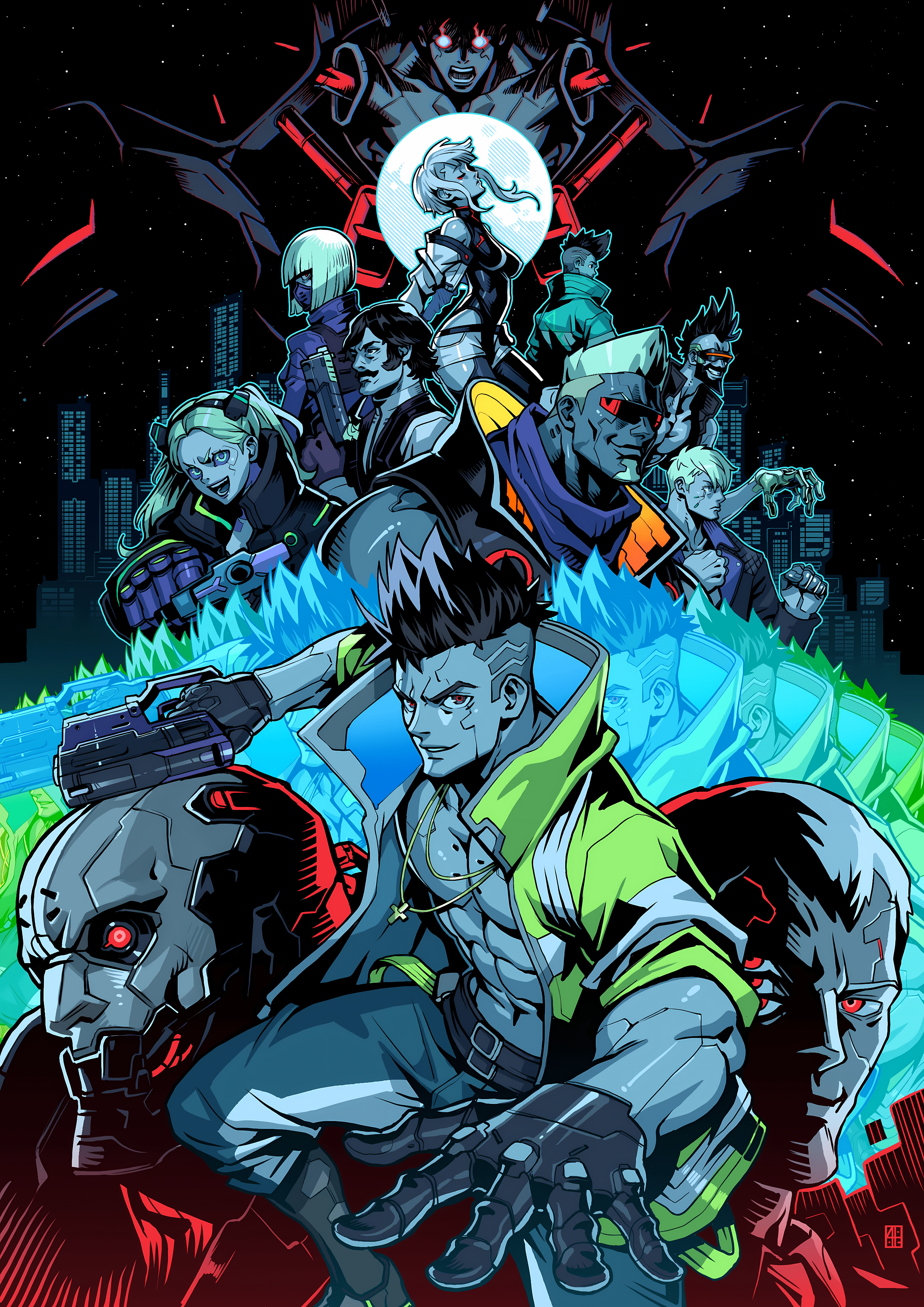 2480x3508 Cyberpunk Edgerunners Rebecca Rebecca Edgerunners Anime Girls Anime Boys Anime David Martinez Edgeru Wallpaper:2480x3508
