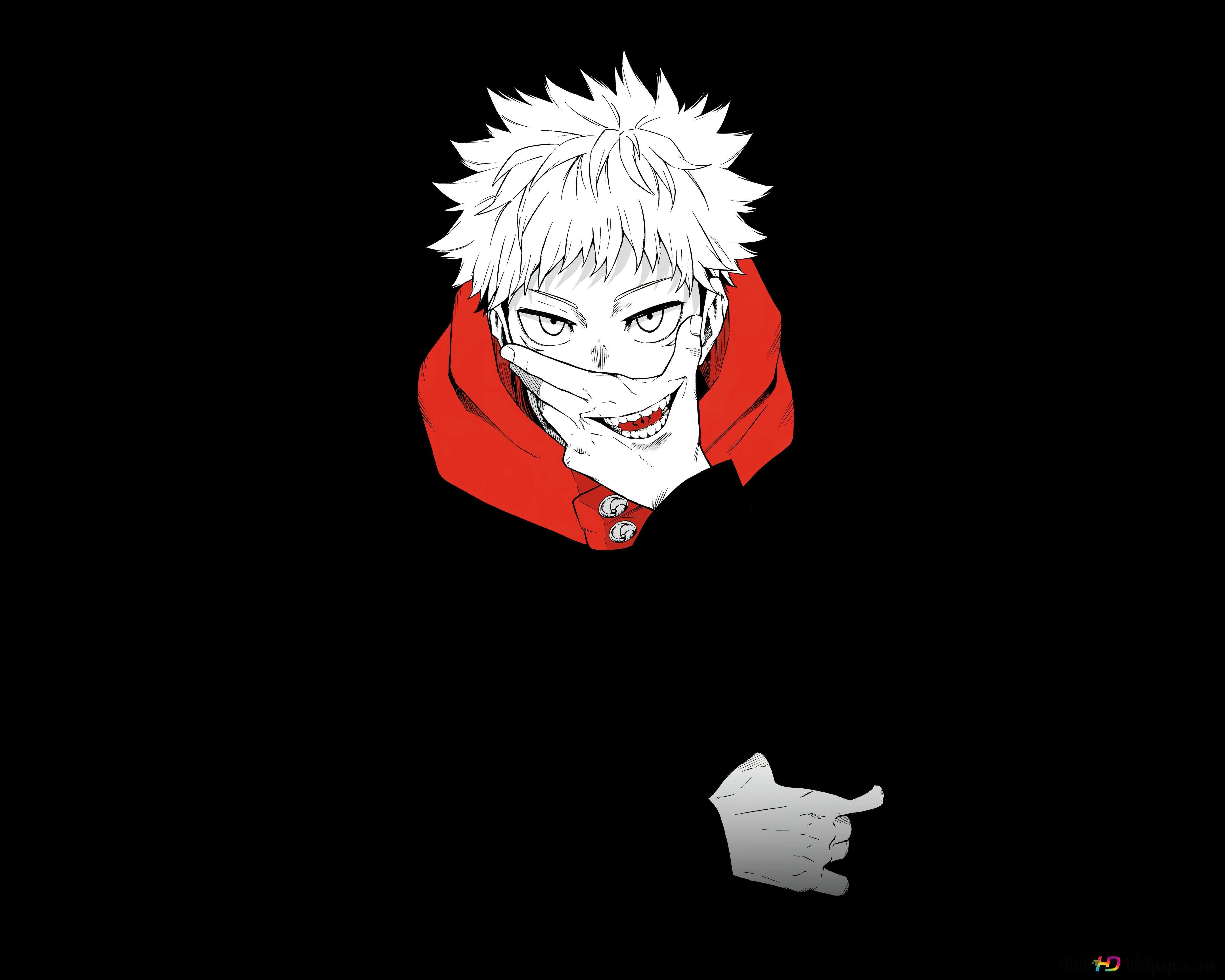 5120x4096 Jujutsu Kaisen Itadori Sukuna Host Minimalist 8K wallpaper download