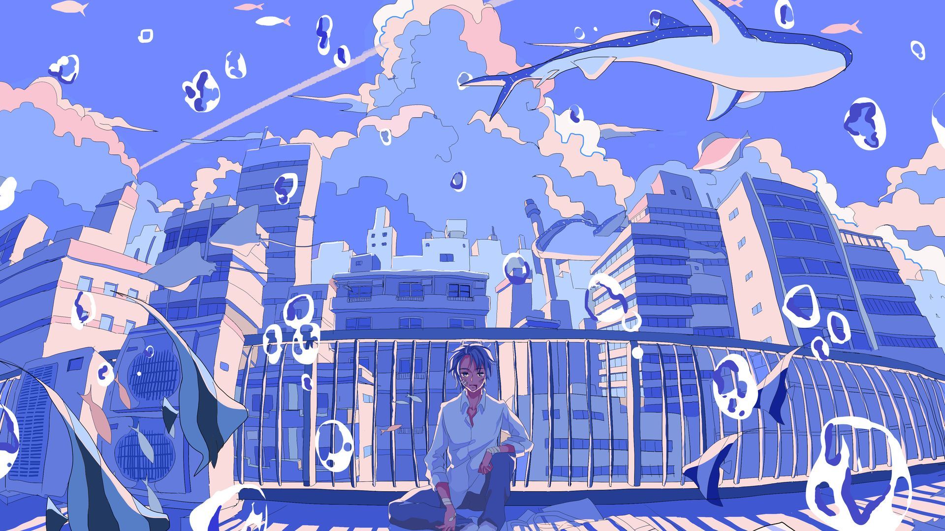 1920x1080 Anime Boy Lost In Dreams 4k Laptop Full HD 1080P HD 4k Wallpaper, Image, Background, Photo and Picture