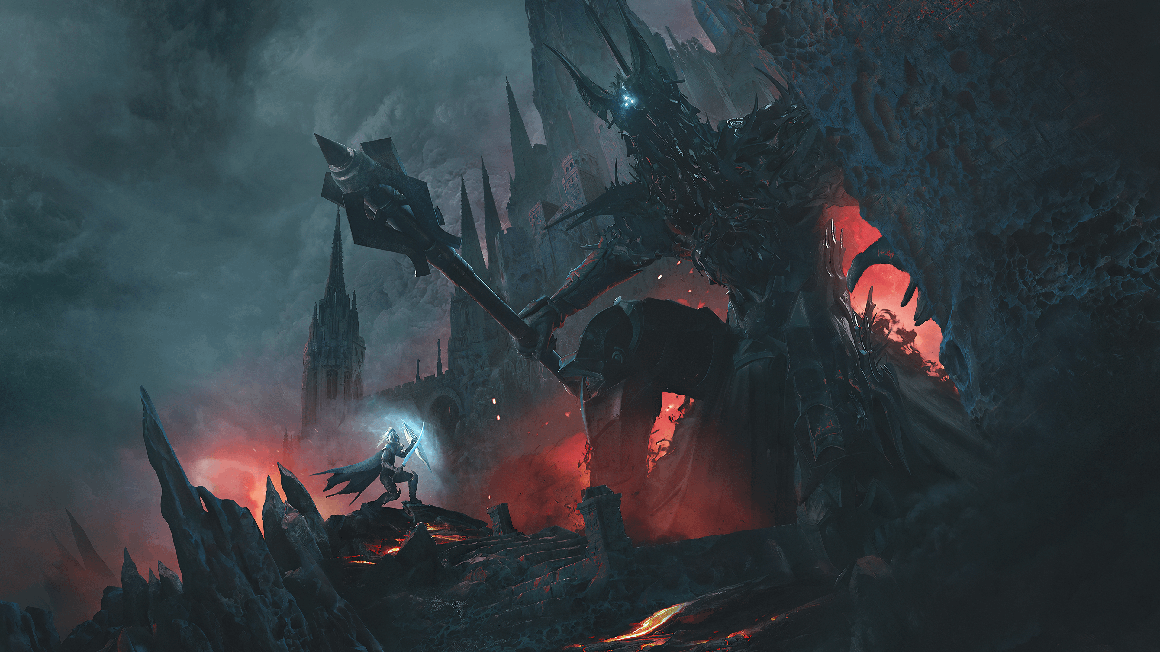 3840x2160 The Silmarillion vs Fingolfin by Guillem H. Pongiluppi [3840x2160]