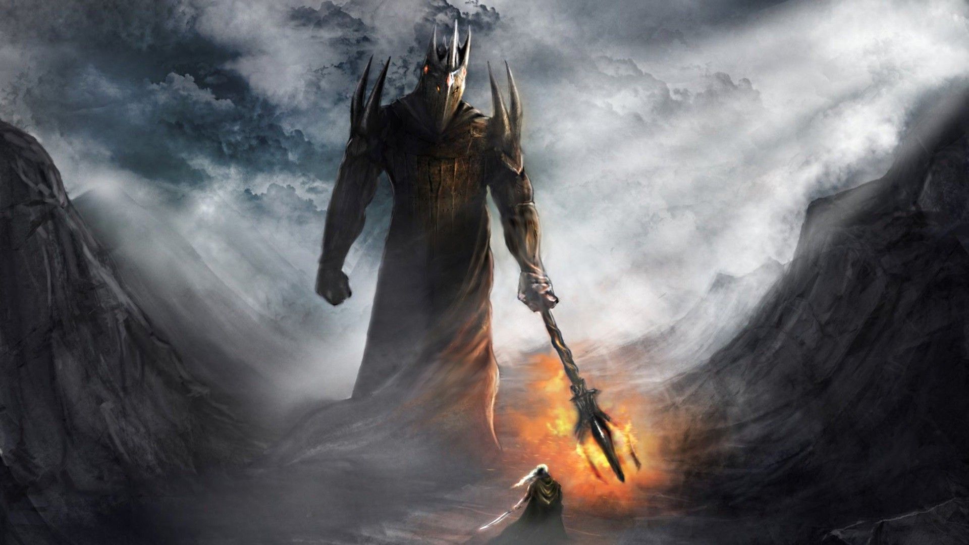 1920x1080 Free download Morgoth vs Fingolfin wallpaper 1023823 [1920x1080] for your Desktop, Mobile & Tablet. Explore LOTR Wallpaper 1920x1080. Wallpaper 1920x Lotr Background, 1920x1080 Background
