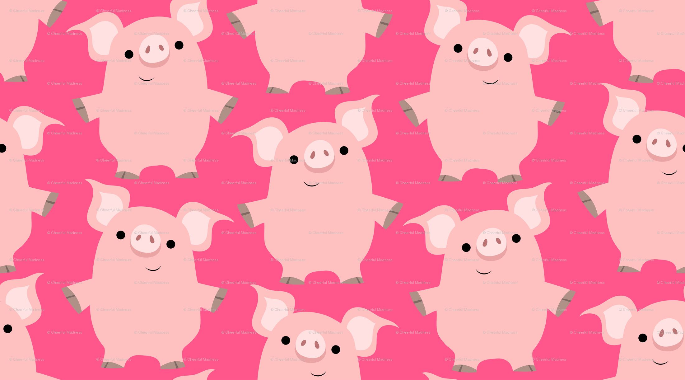 2202x1221 Cute Pig Wallpaper