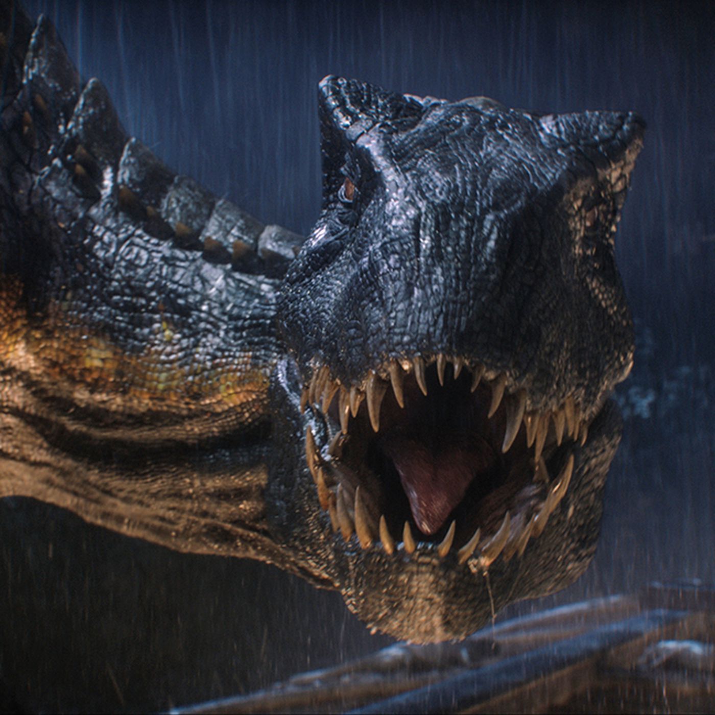 1400x1400 Blue Vs Indoraptor Wallpaper