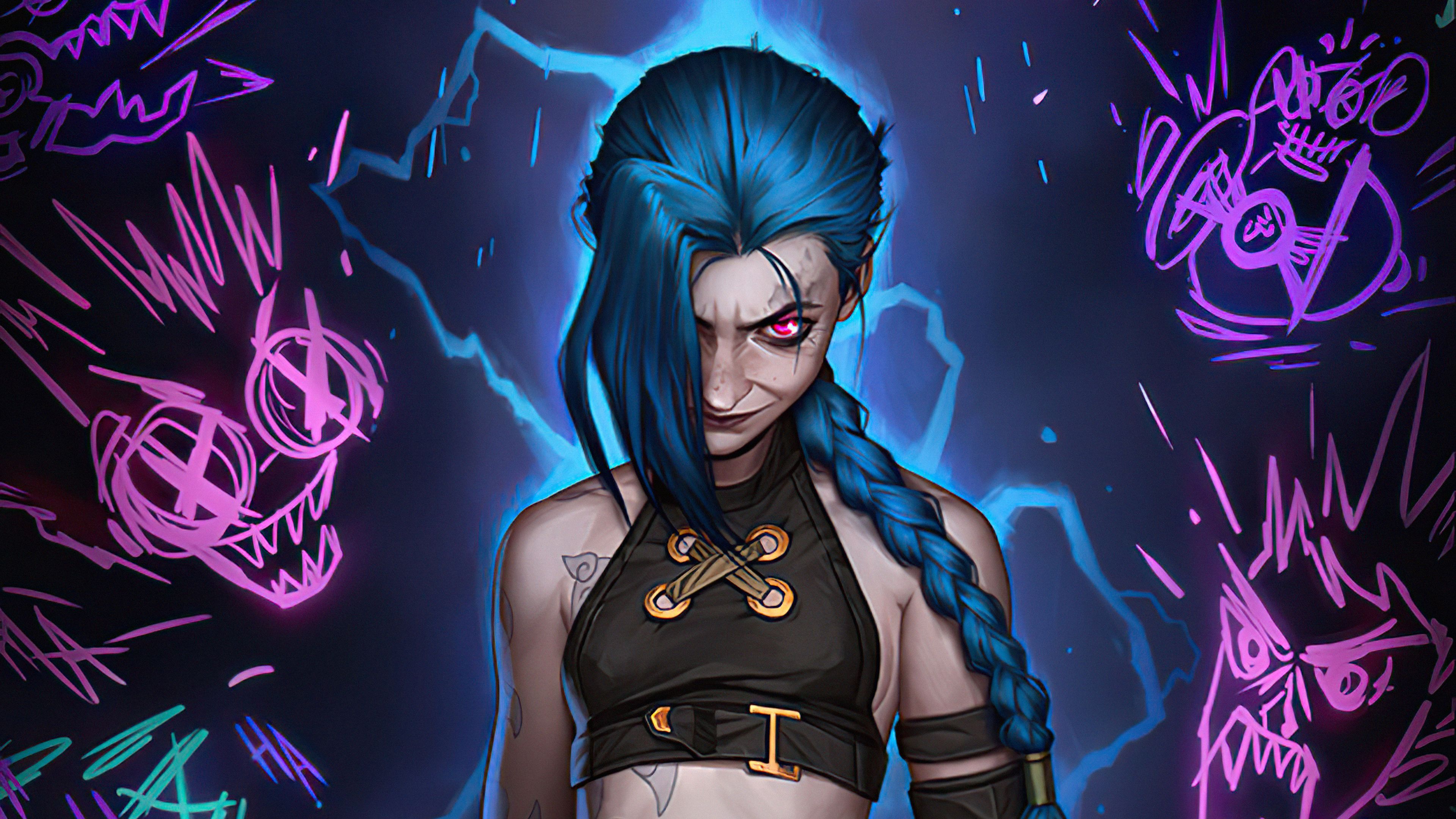 3840x2161 Jinx Arcane Lol 4k Wallpaper, HD Tv