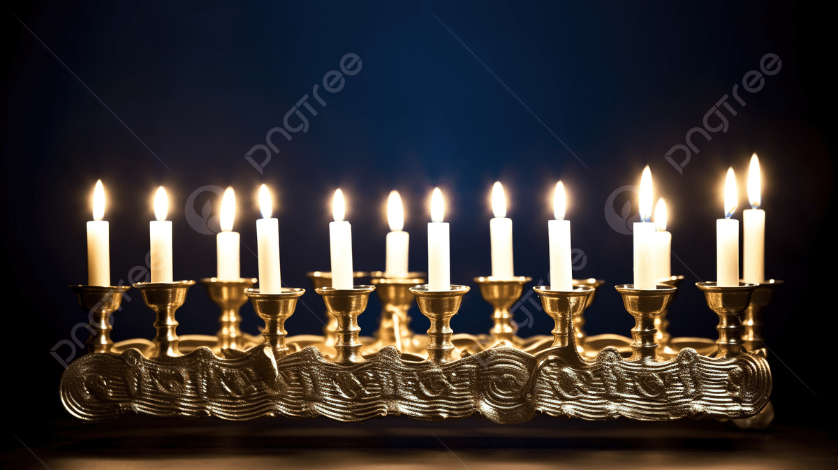 1200x673 Hanukkah Candles On A Holiday Menorah Background, Hanukkah Menorah Picture Background Image And Wallpaper for Free Download