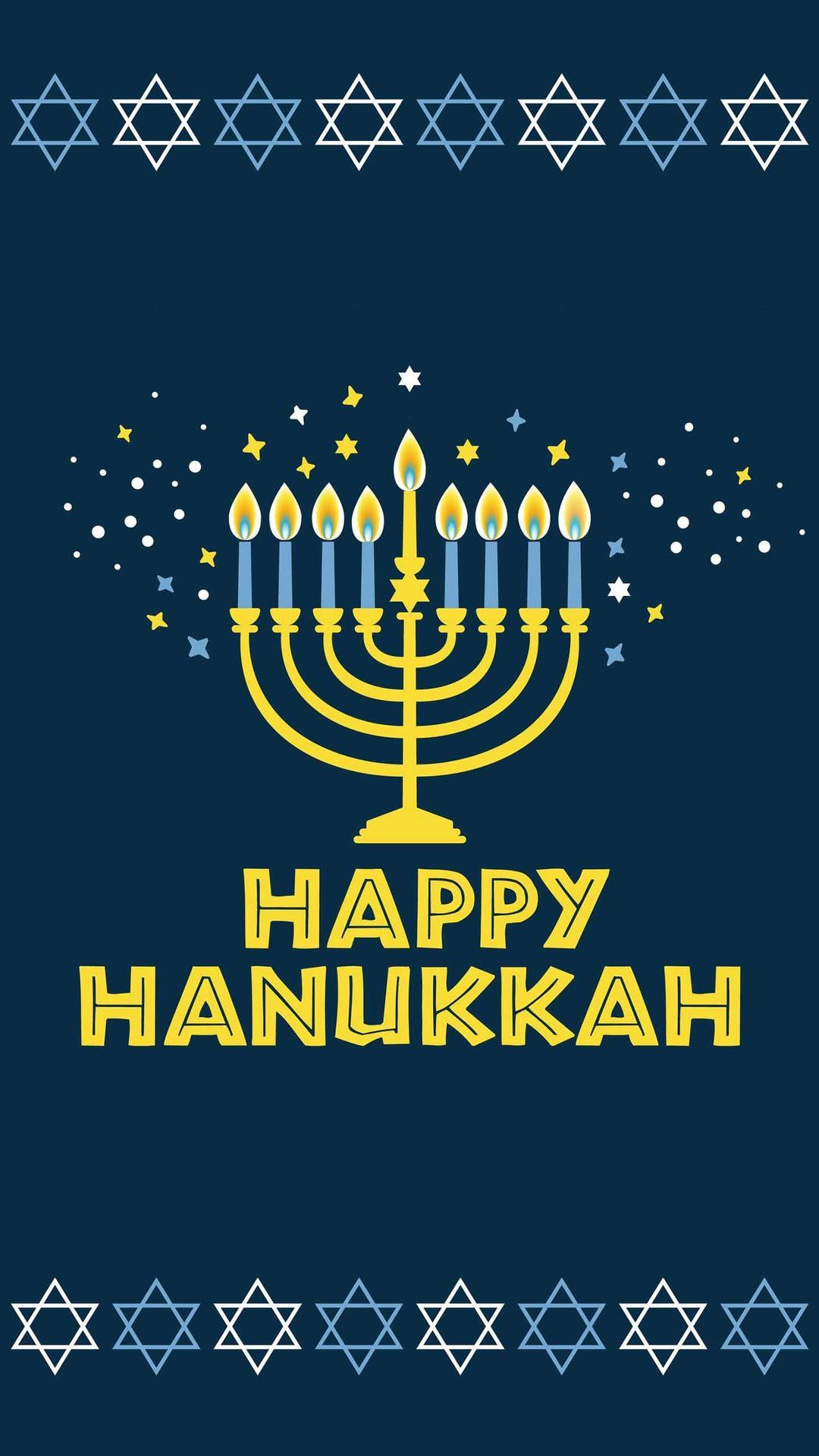 1080x1920 Download Happy Hanukkah Menorah Wallpaper