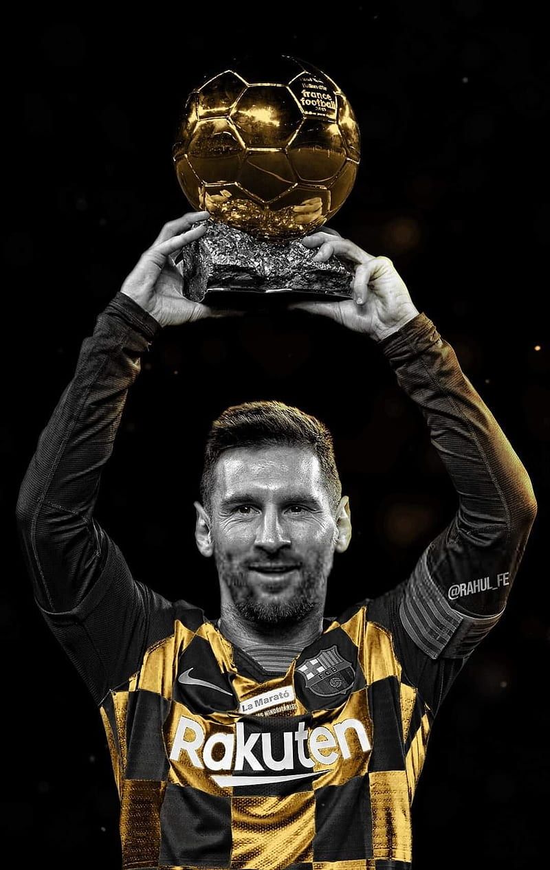 800x1266 Messi balon de oro, argentina, barcelona, football, HD phone wallpaper