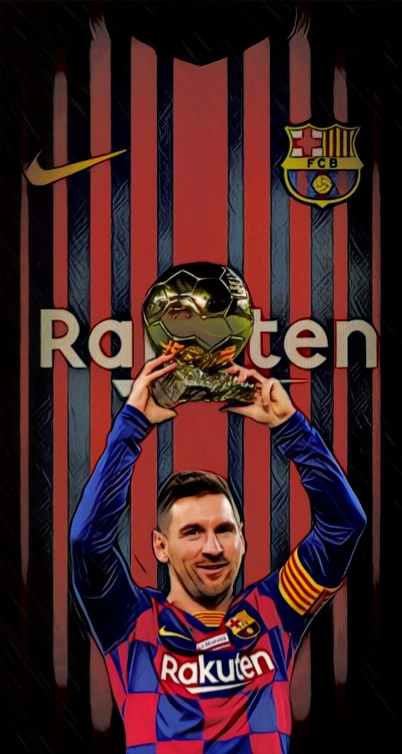 800x1502 Messi, ballon dor, fcbarcelona, football, goat, king, lionel messi, nike, rakuten, HD phone wallpaper