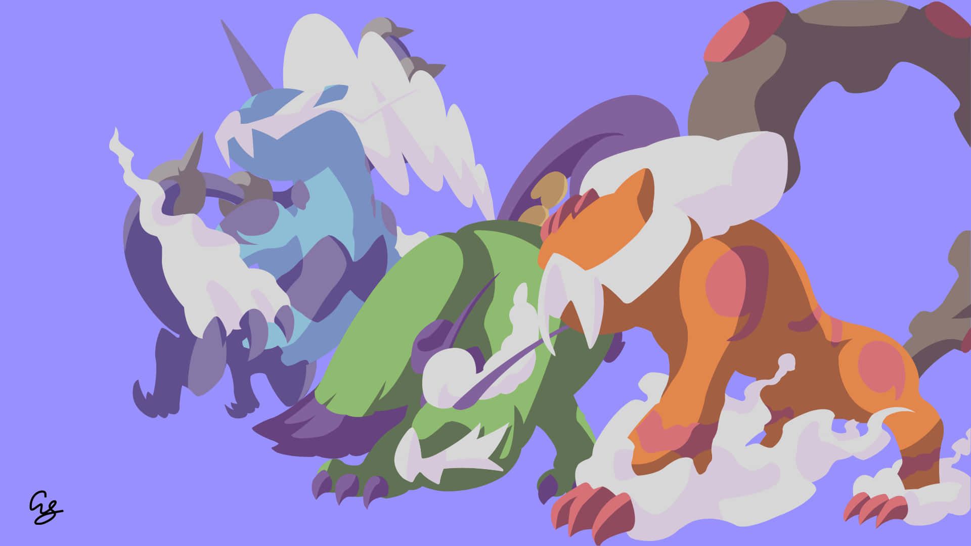 1920x1080 Download Thundurus Forces Of Nature Illustration Wallpaper