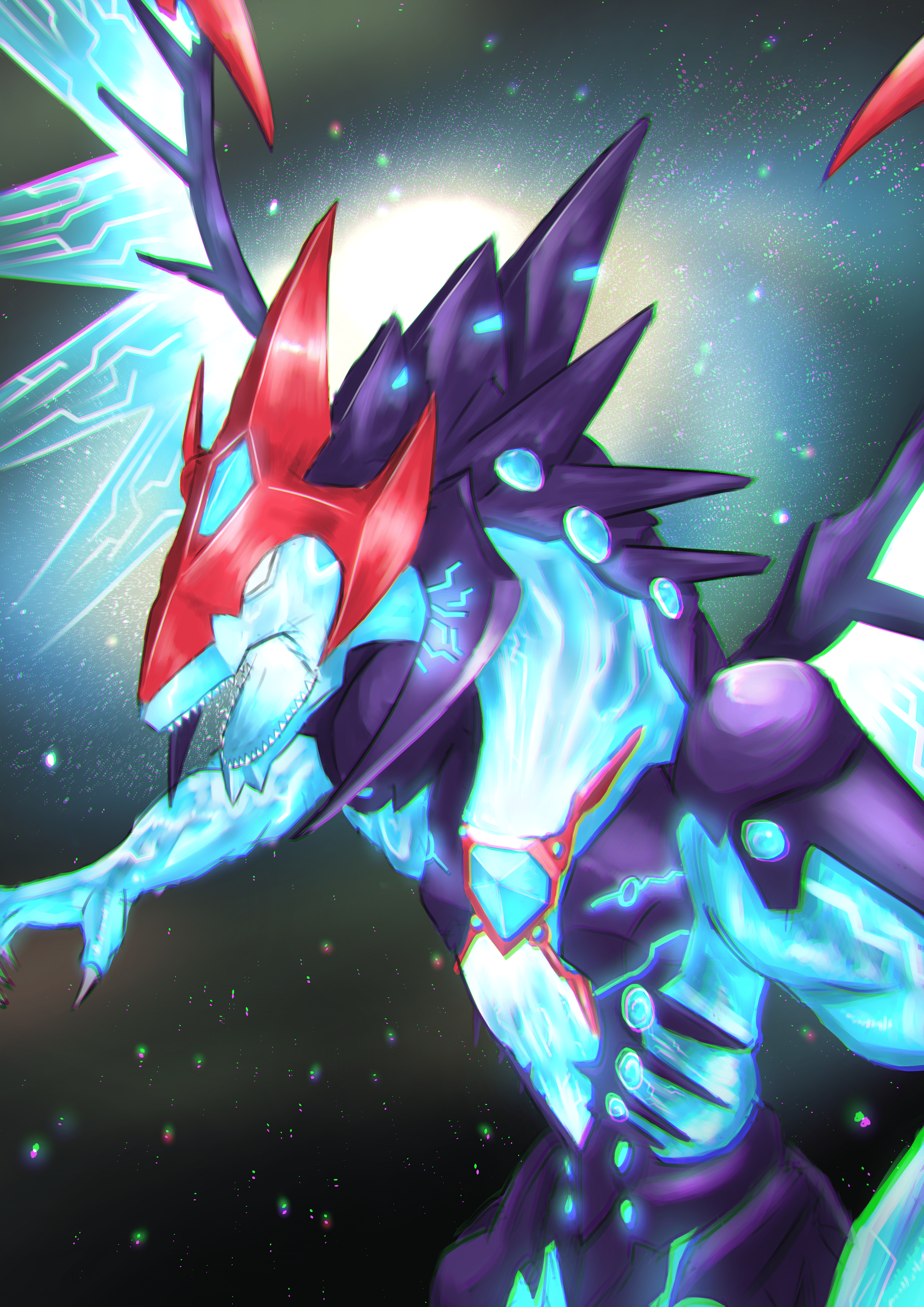 2894x4093 Anime Trading Card Games Yu Gi Oh Yu Gi Oh ZEXAL Dragon Galaxy Eyes Photon Dragon Artwork Digital Ar Wallpaper:2894x4093