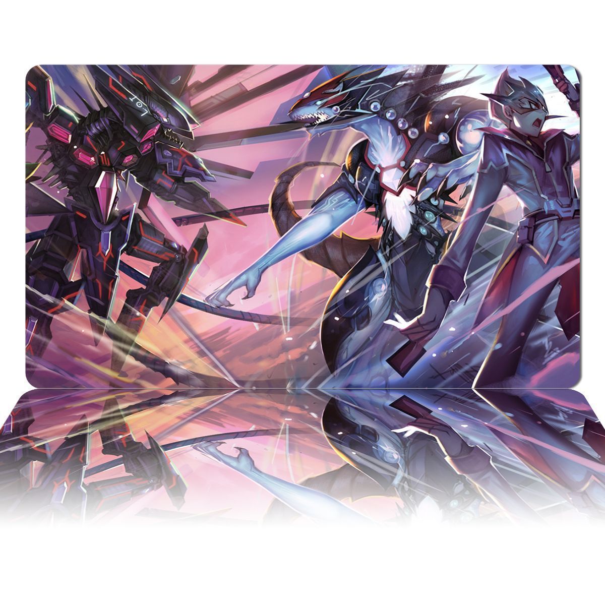 1200x1200 YuGiOh Playmat Galaxy Eyes Photon Dragon Galaxy Eyes Tachyon Dragon TCG CCG Board Game Card Game Mat Anime Mouse Pad Desk Mat