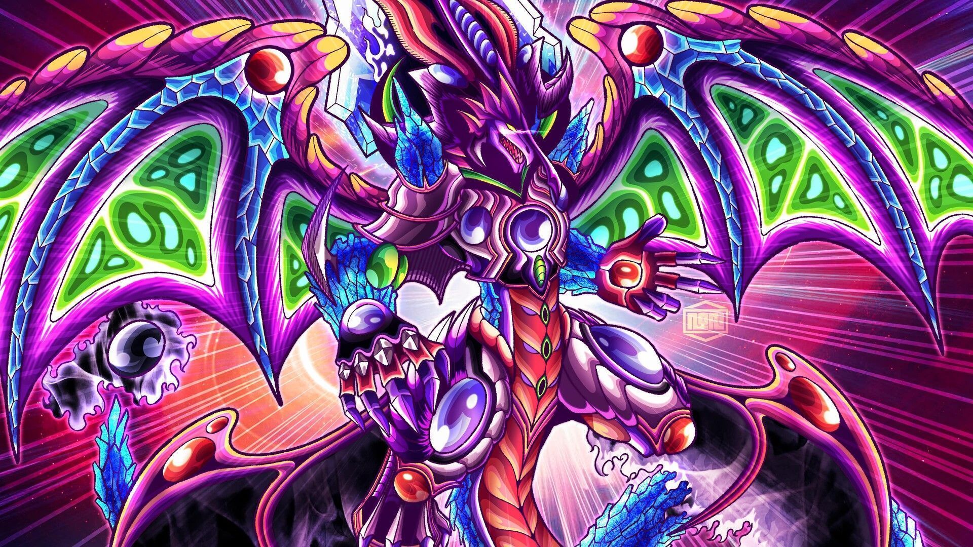 1920x1080 Yugioh Dragon Fusion OC