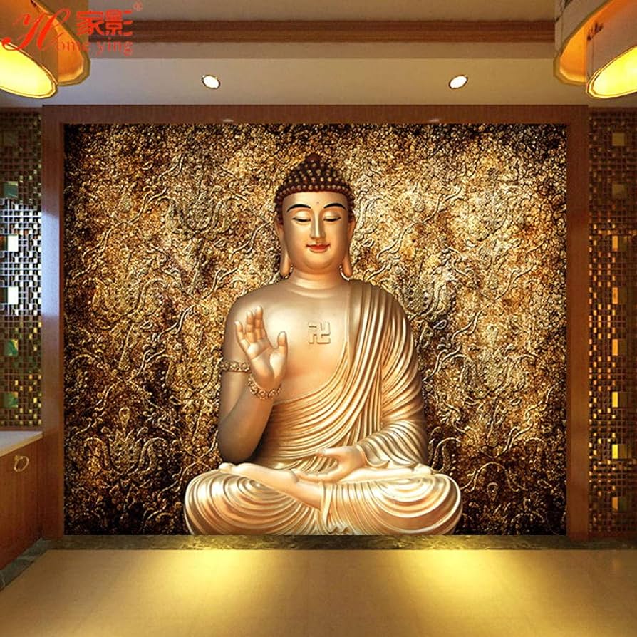 894x894 3D Mural Wallpaper 3D Wall Murals 3D Three Dimensional Buddha Wallpaper Temple Buddhist Mural Tathagata Buddha Bodhisattva Church Decoration Wallpaper 250175Cm