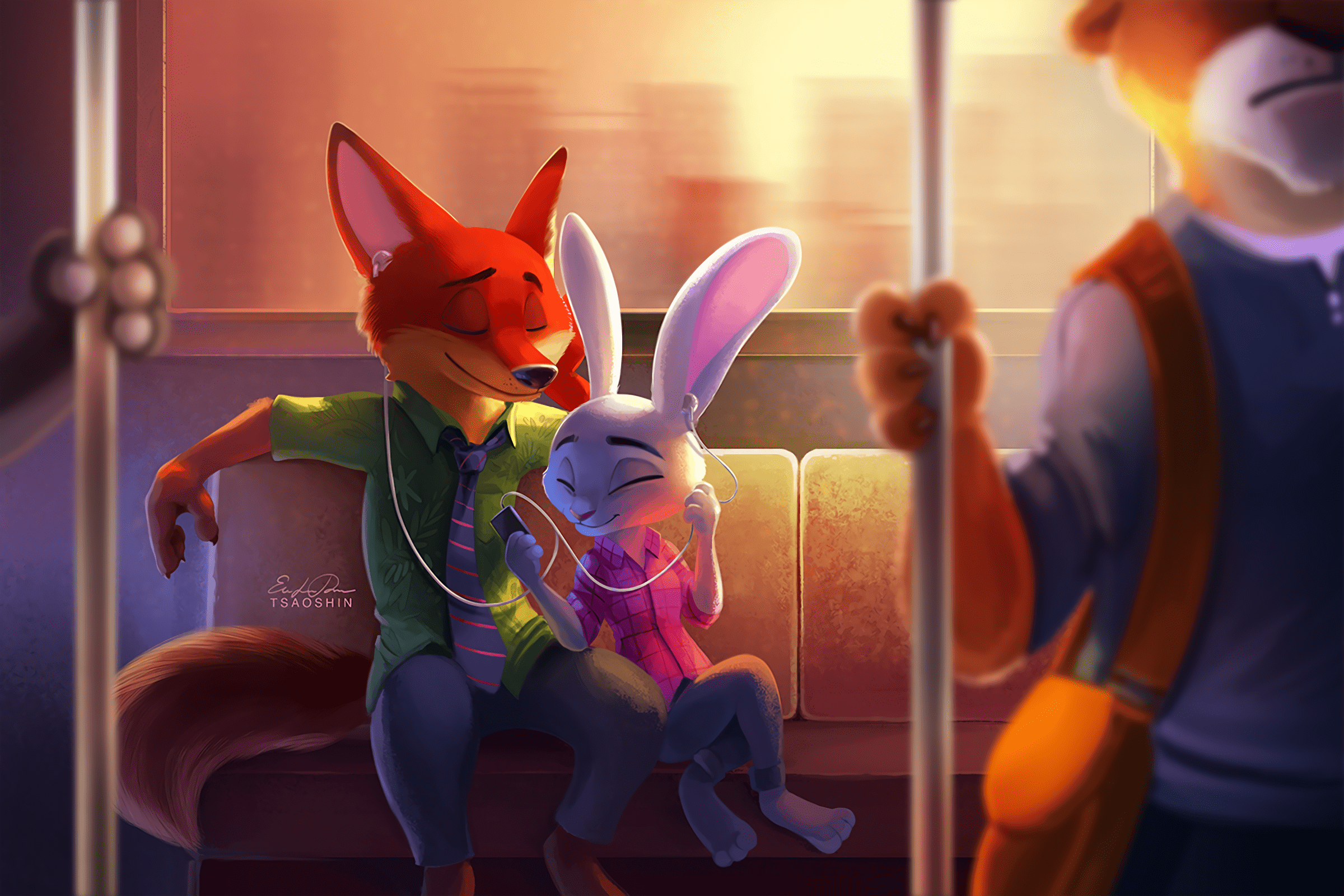2400x1600 Zootopia Judy Hopps Nick Wilde Wallpaper:2400x1600