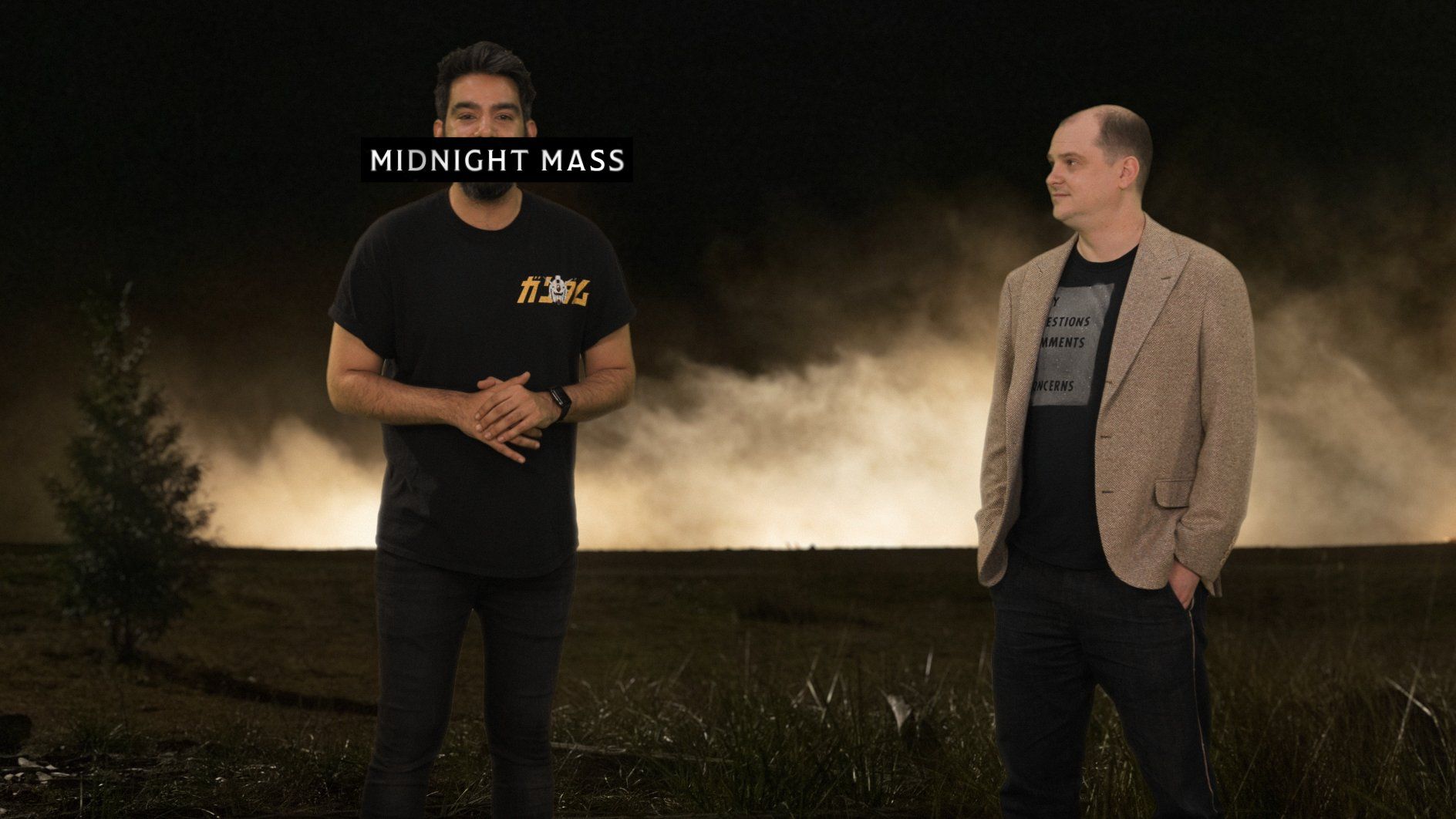 1888x1062 Netflix Geeked on X: what exactly is MIDNIGHT MASS about, you ask? Rahul Kohli and Mike Flanagan are here with an overview of what [REDACTED] and [CENSORED] you can expect
