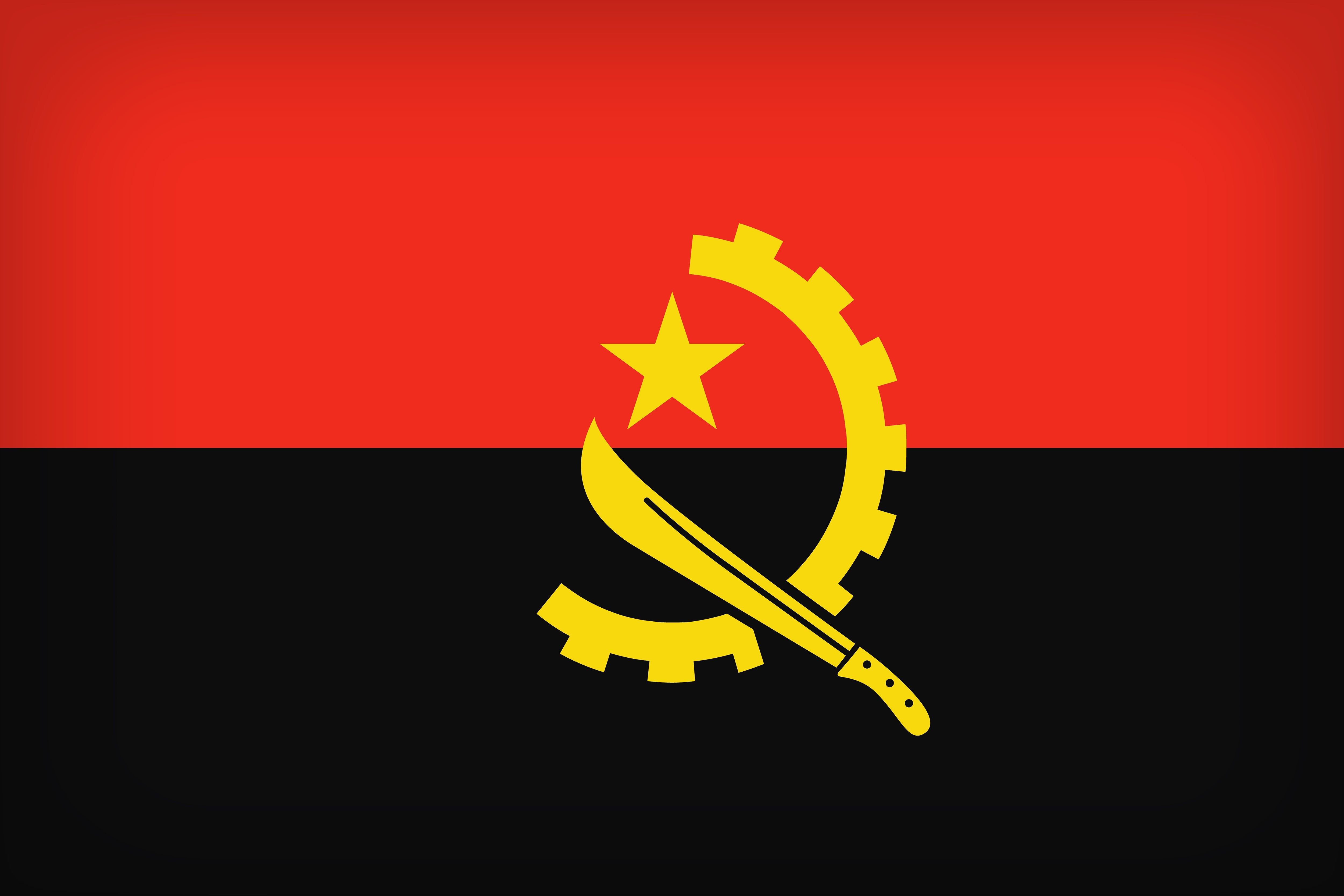 5000x3334 Flag Of Angola HD Wallpaper and Background