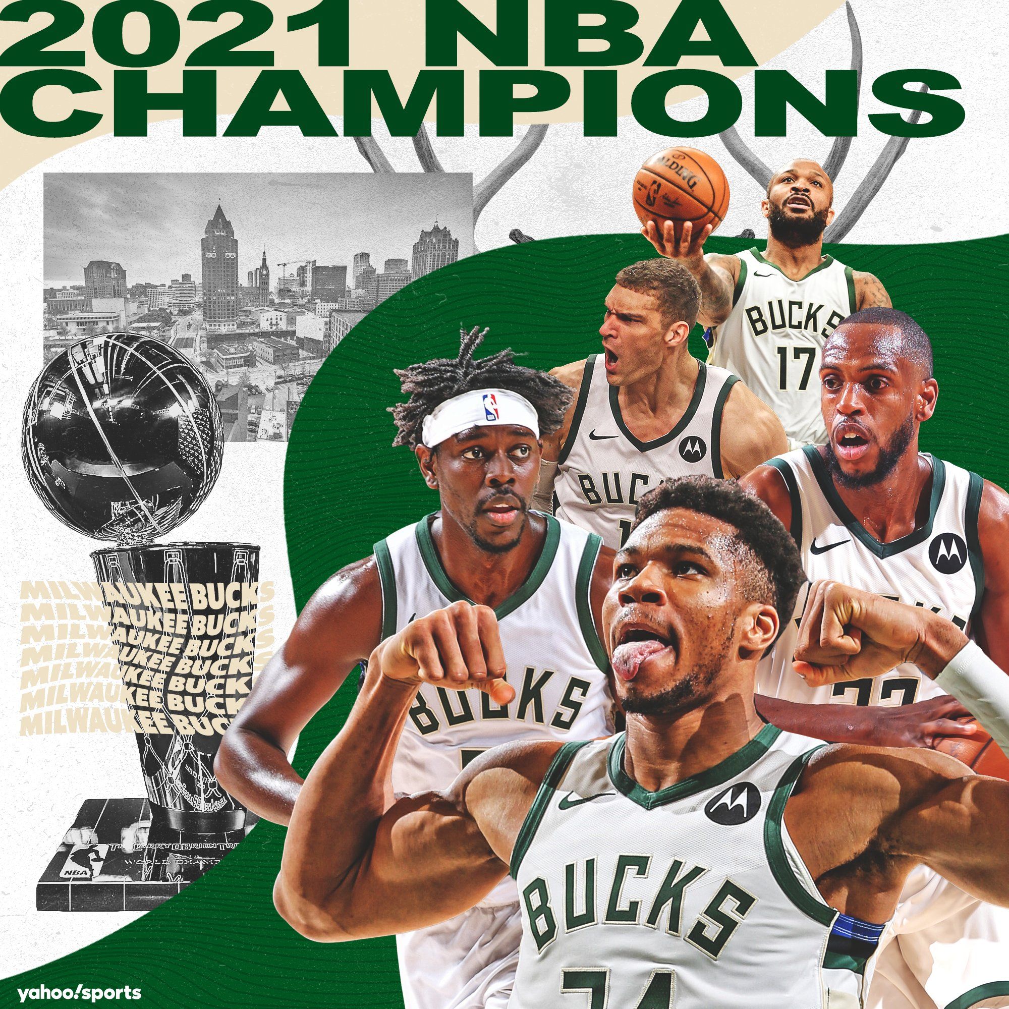2000x2000 Milwaukee Bucks NBA Champions 2021 Wallpaper