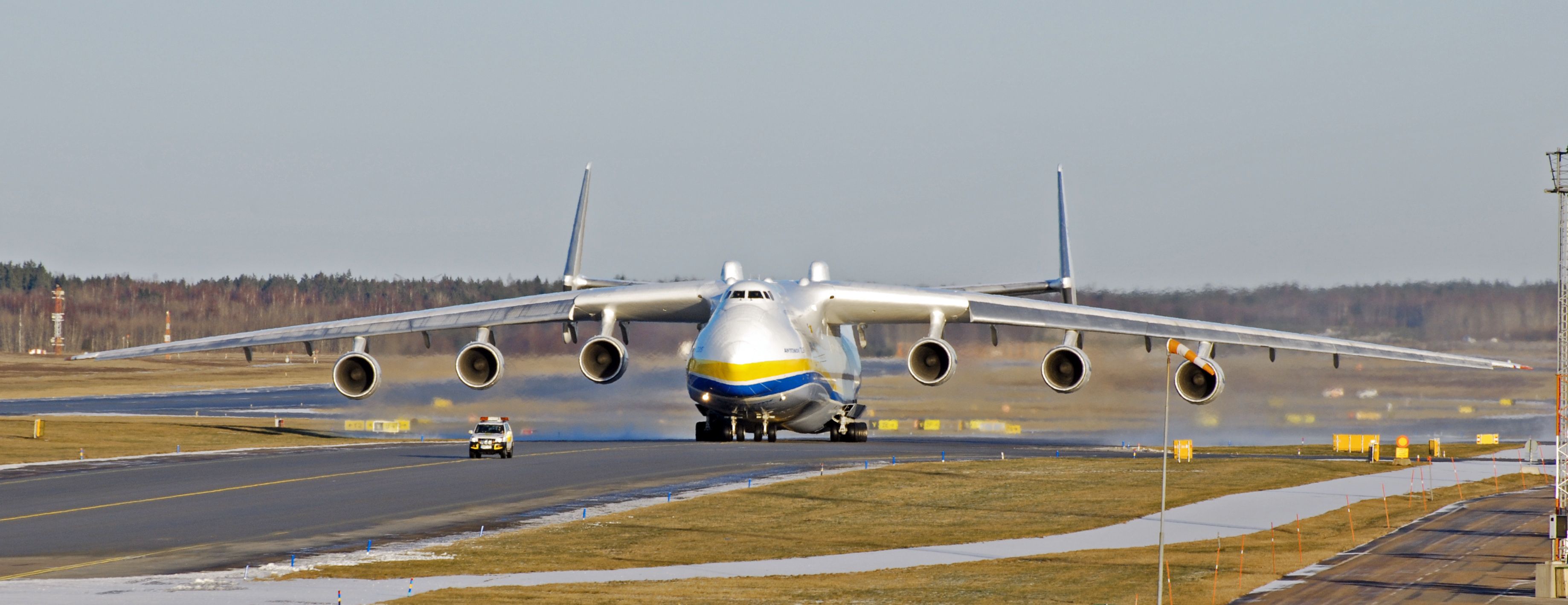 3676x1419 Antonov AN 225 Mriya HD Wallpaper And Background