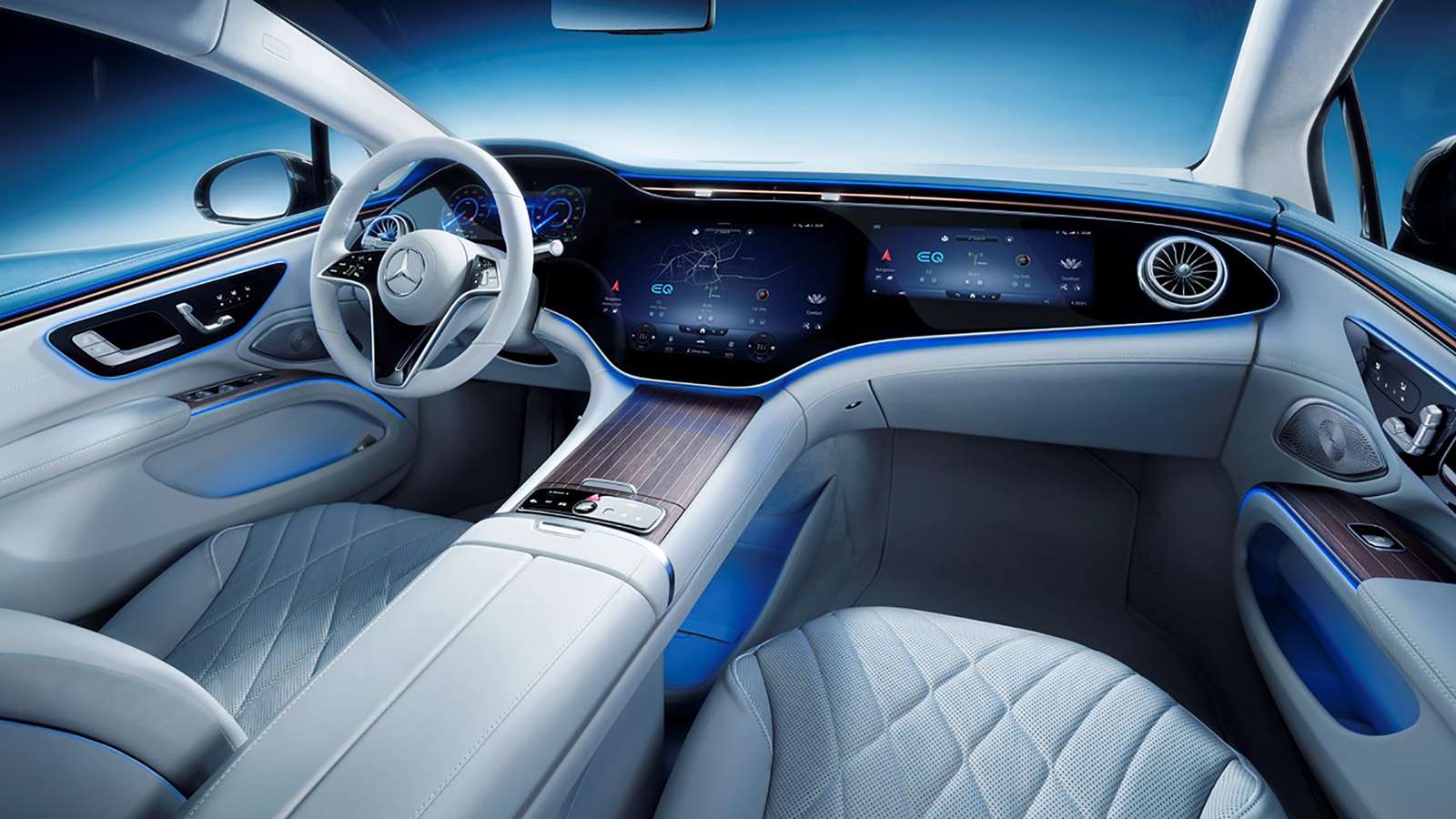 1600x900 Mercedes Unveils Triple Screened EQS Interior