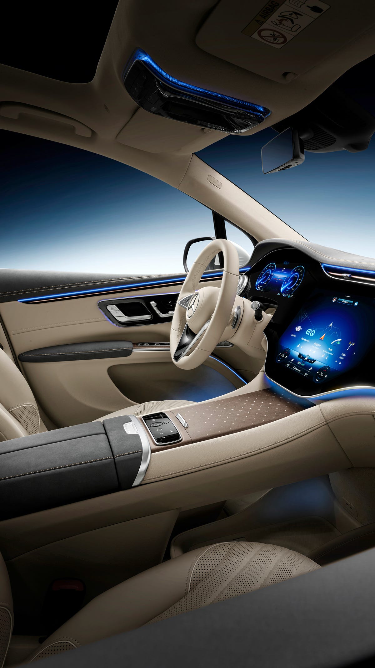 1200x2134 Mercedes Benz EQS SUV Interior Keeps It Familiar