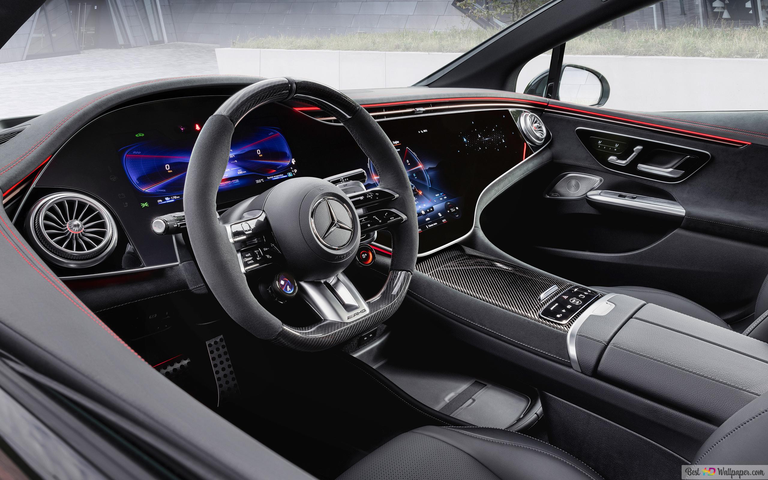 2560x1600 Mercedes AMG EQE 53 2023 Interior Design 4K Wallpaper Download