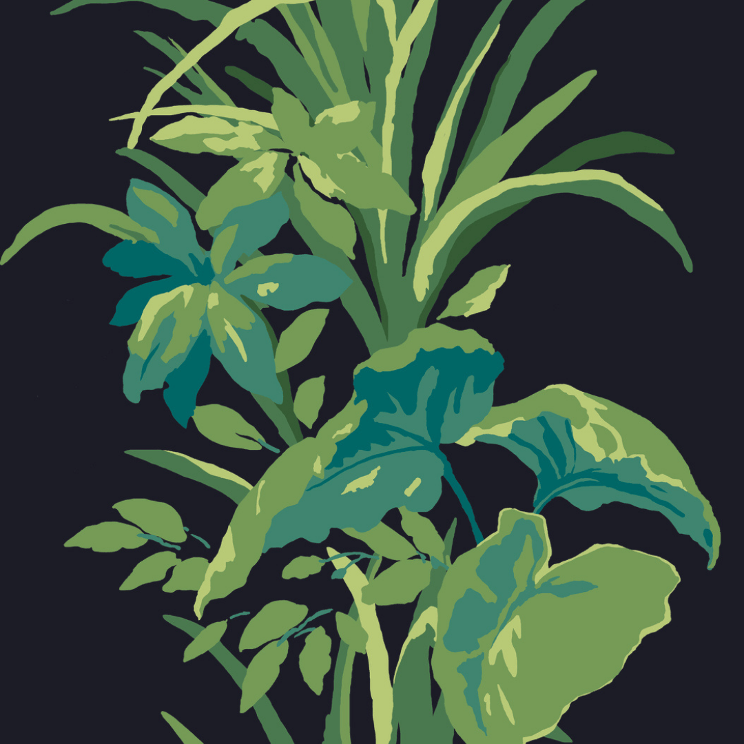 1080x1080 Jungle Road Stripe Nightfall Pre Pasted Wallpaper Sample