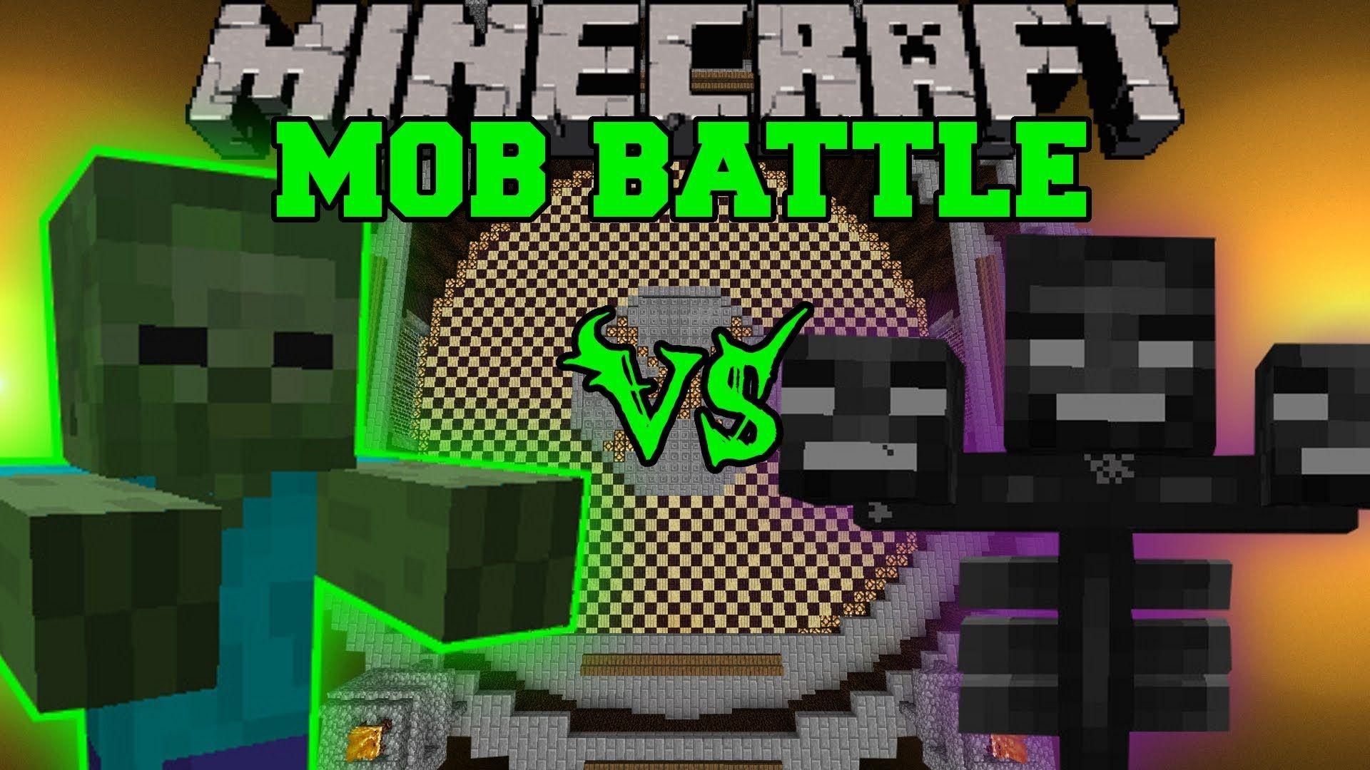 1920x1080 GIANT ZOMBIE VS WITHER BOSS Mob Battles Battle